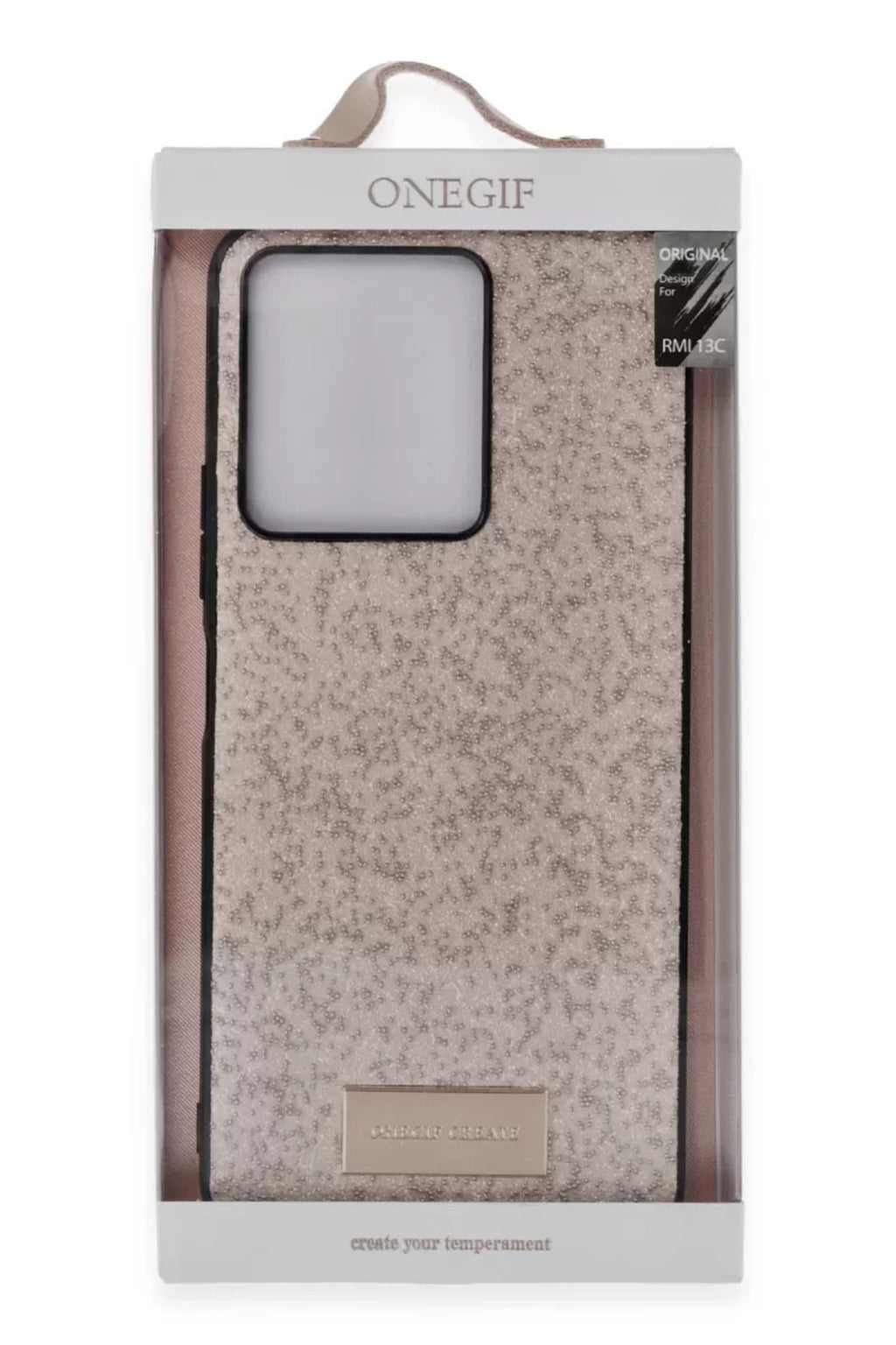 Onegif Xiaomi Redmi 13C Uyumlu Bright Simli Kapak - Gold