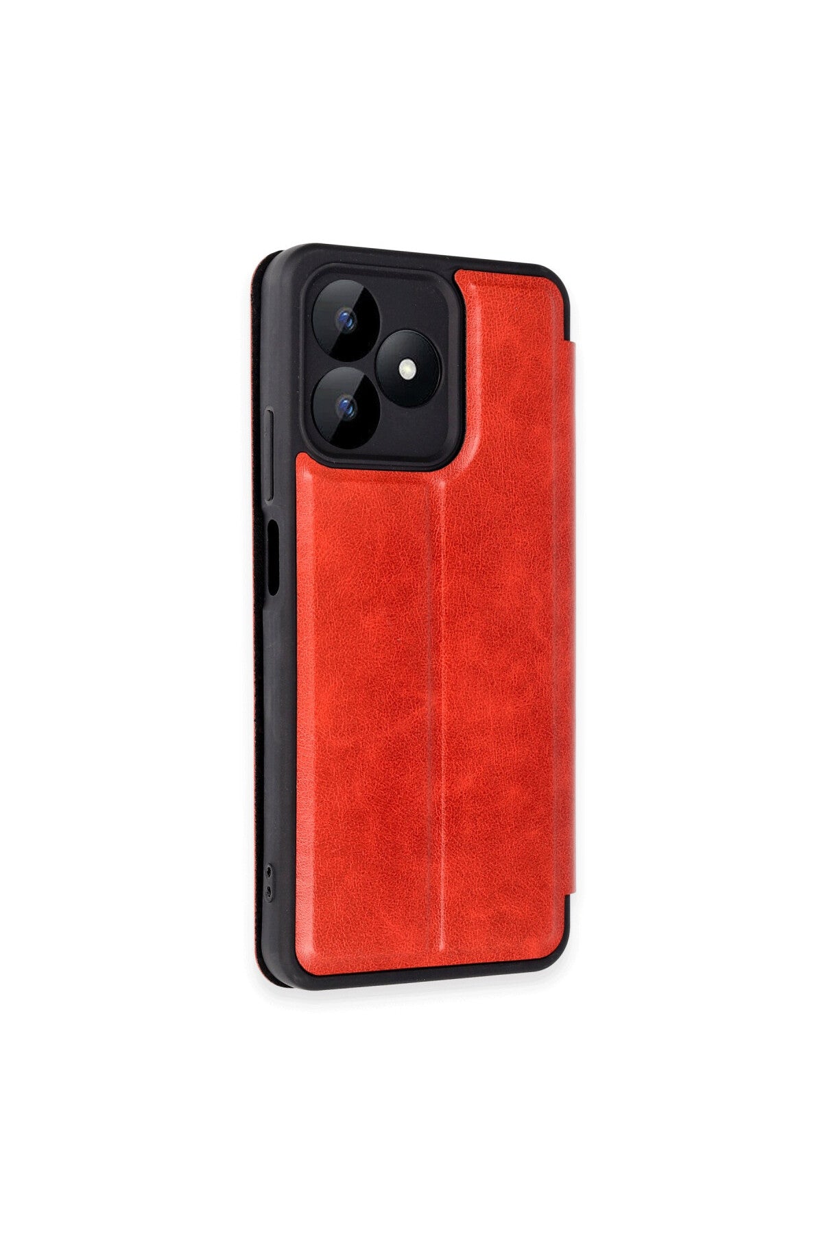Realme Note 50 4G Uyumlu Kılıf Flip Cover - Kırmızı