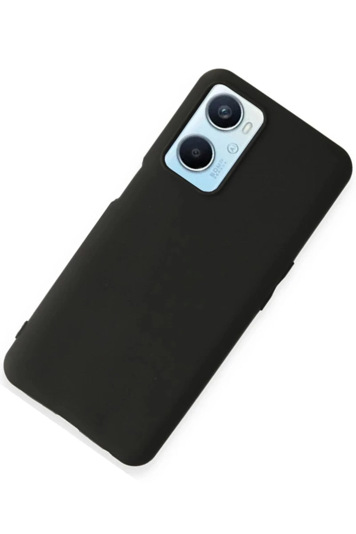 Oppo A96 Uyumlu Kılıf First Silikon - Siyah