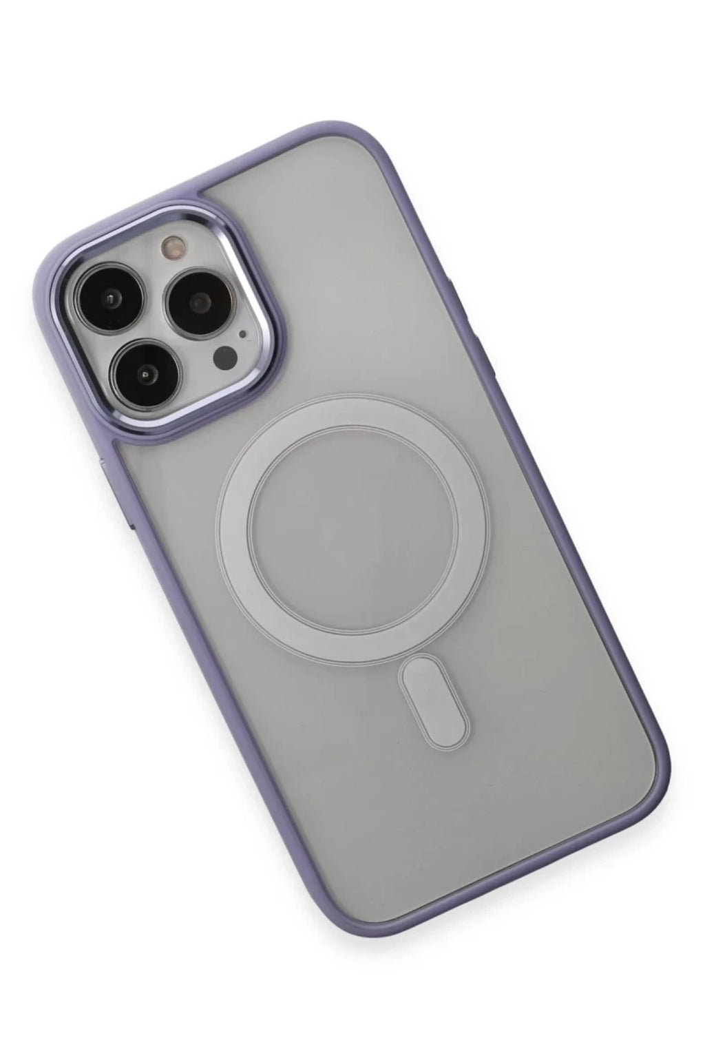 Apple iPhone 15 Pro Max Uyumlu Kılıf Room Magneticsafe Silikon - Lila