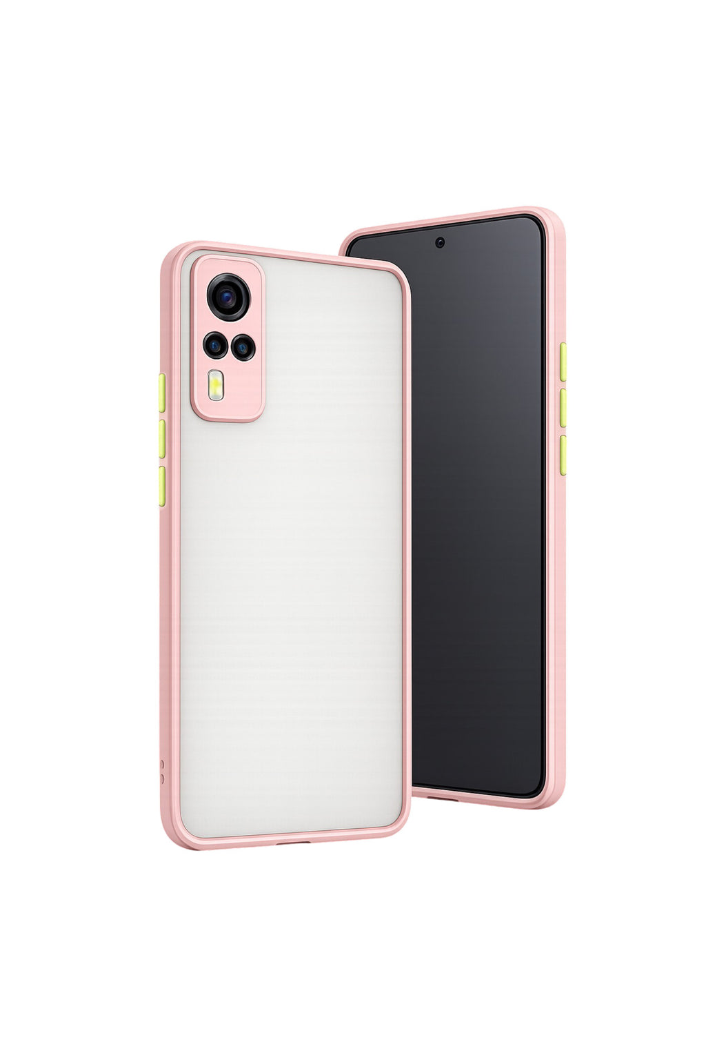 Vivo Y53S Uyumlu Kılıf Montreal Silikon Kapak - Pembe