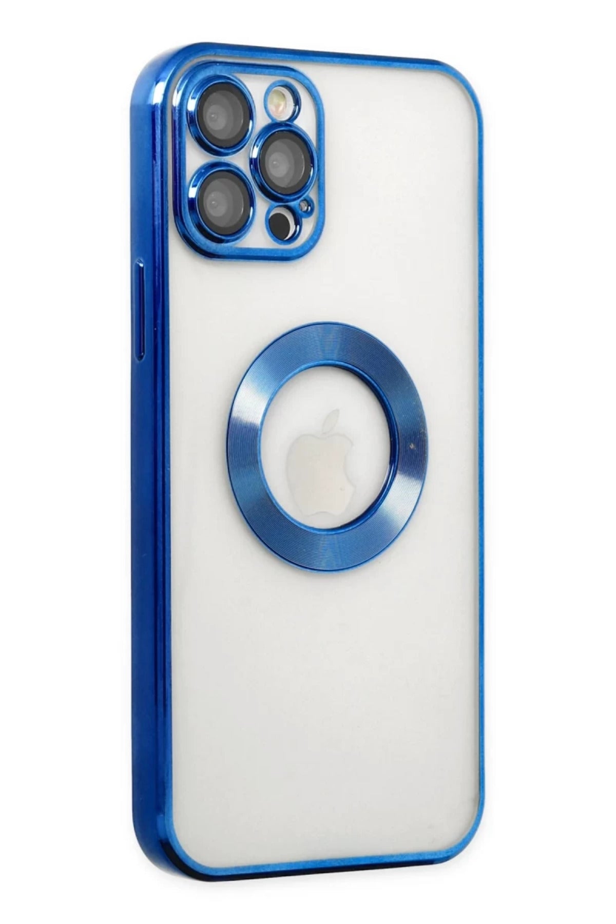Apple iPhone 12 Pro Uyumlu Kılıf Slot Silikon - Mavi