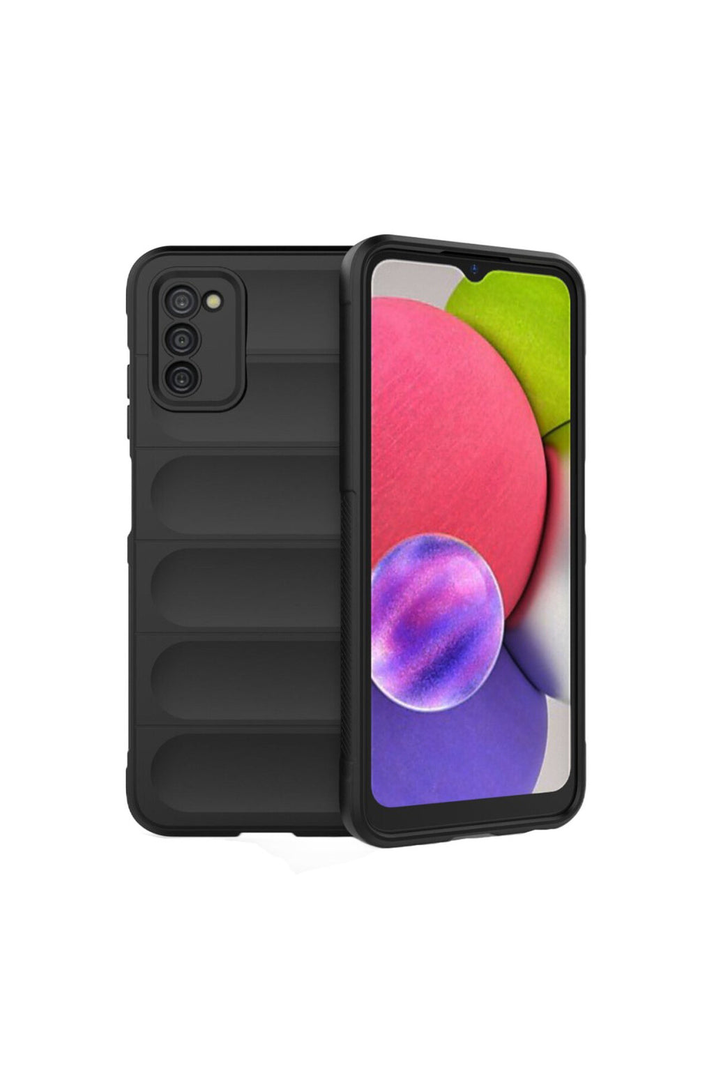 Samsung Galaxy A03S Uyumlu Kılıf Optimum Silikon - Siyah