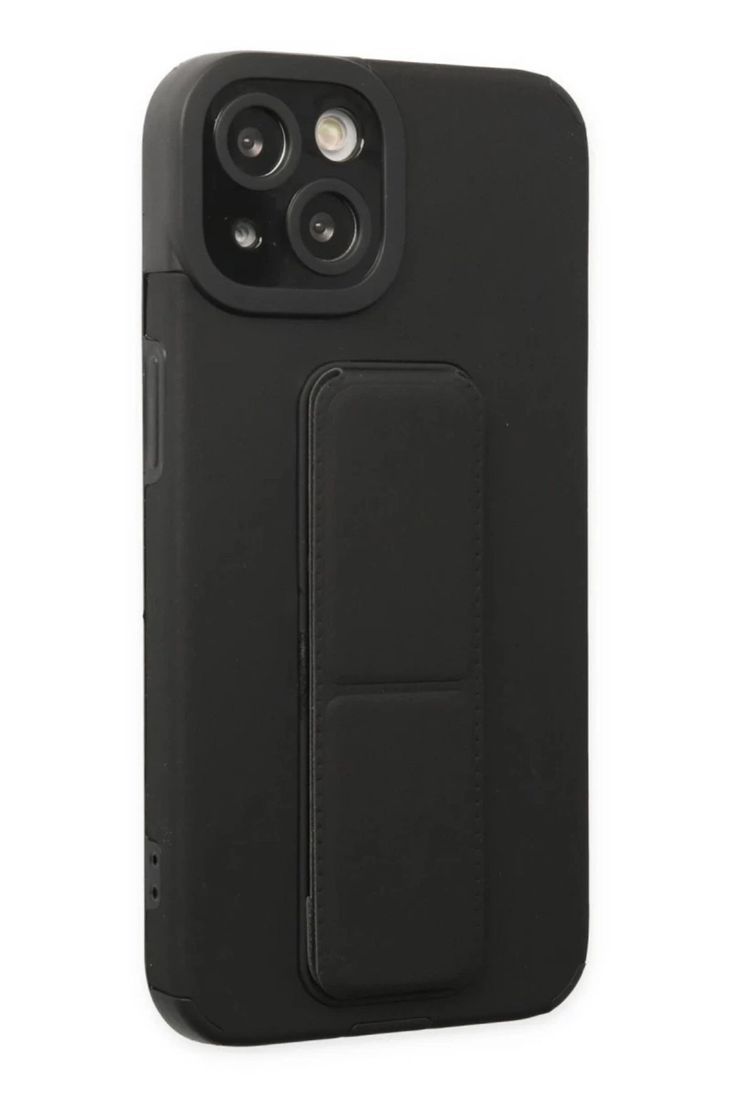 Apple iPhone 14 Plus Uyumlu Kılıf Mega Standlı Silikon - Siyah