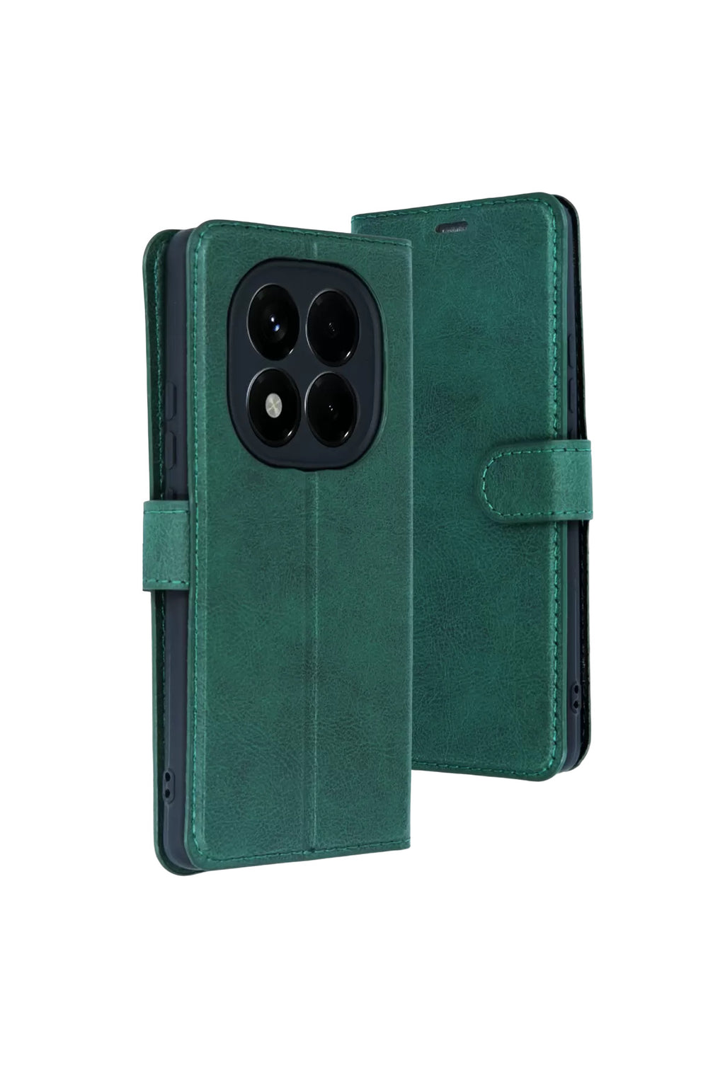 Xiaomi Redmi Note 15 4G Uyumlu Trend S Plus Kapaklı Kılıf - Yeşil