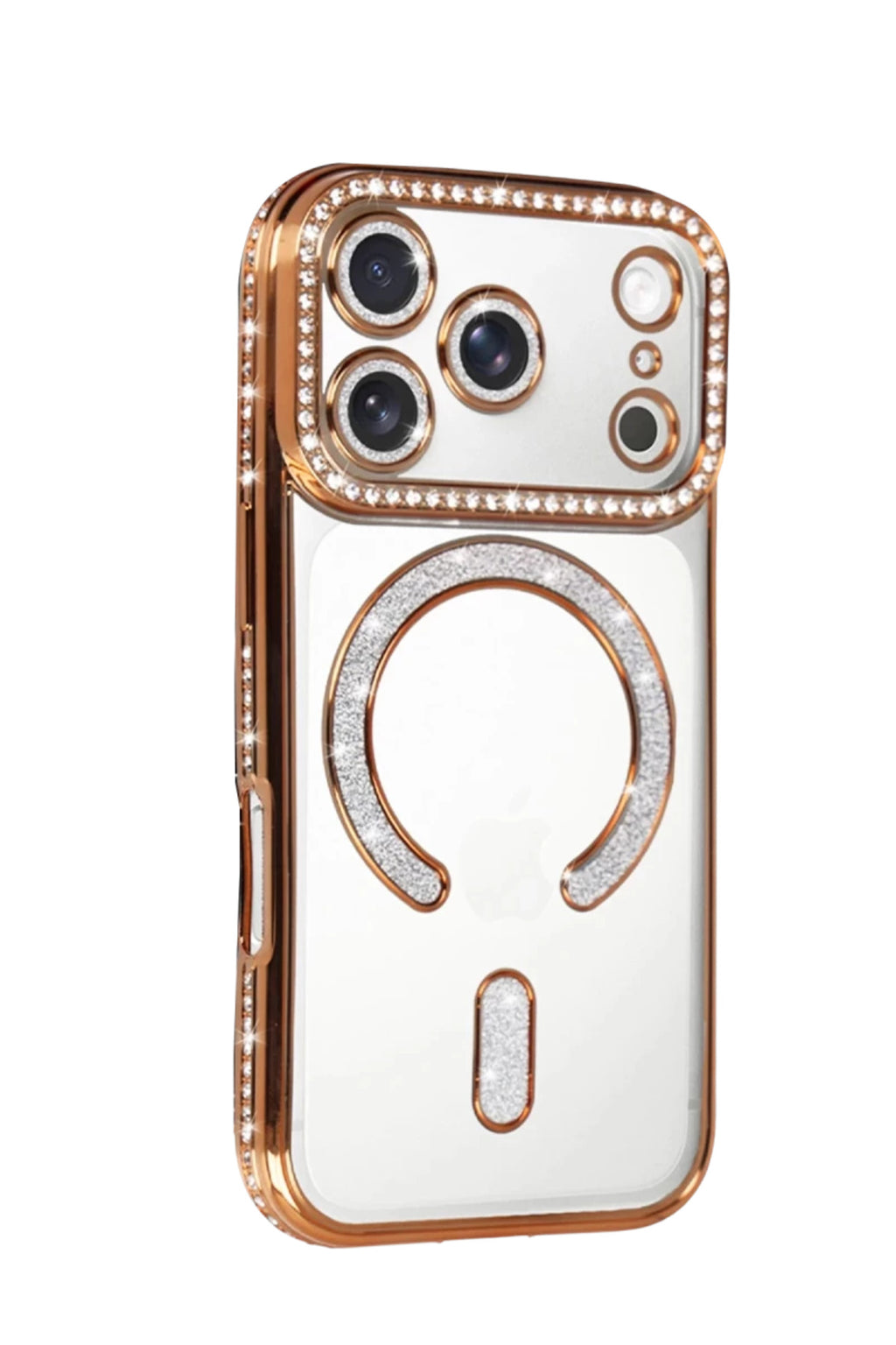 Apple iPhone 17 Pro Uyumlu Joke Simli Magneticsafe Kılıf - Turuncu