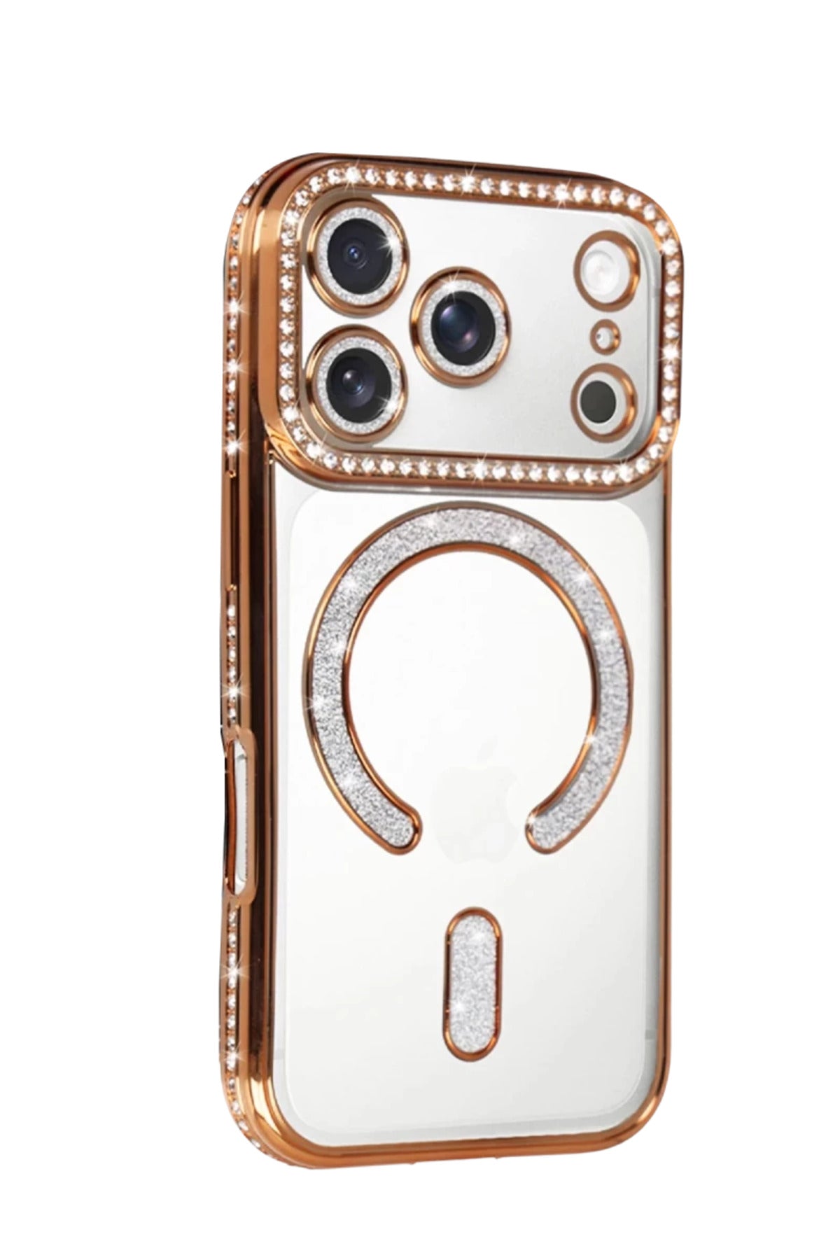 Apple iPhone 17 Pro Uyumlu Joke Simli Magneticsafe Kılıf - Turuncu