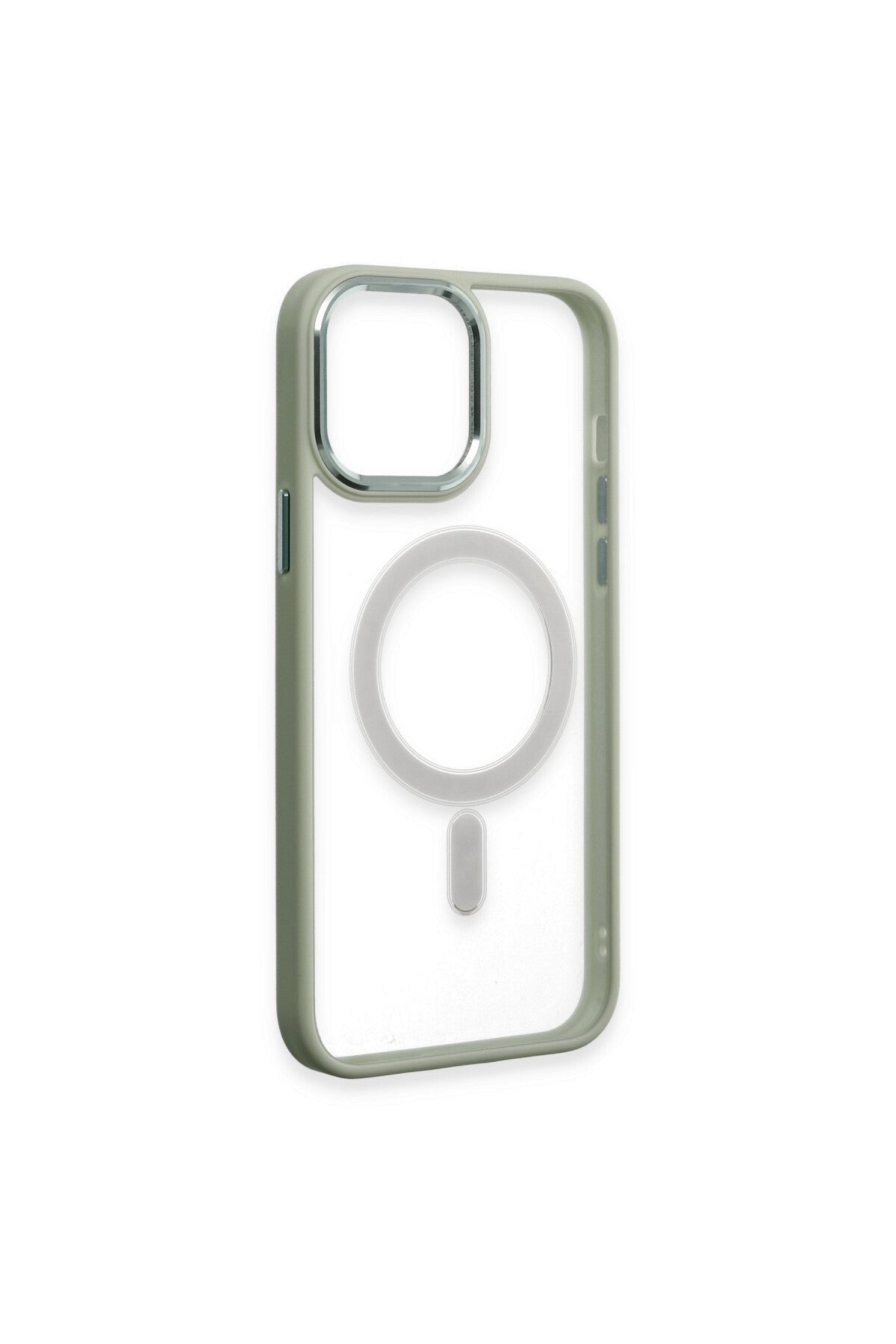 Apple iPhone 15 Pro Uyumlu Kılıf Room Magneticsafe Silikon - Su Yeşili