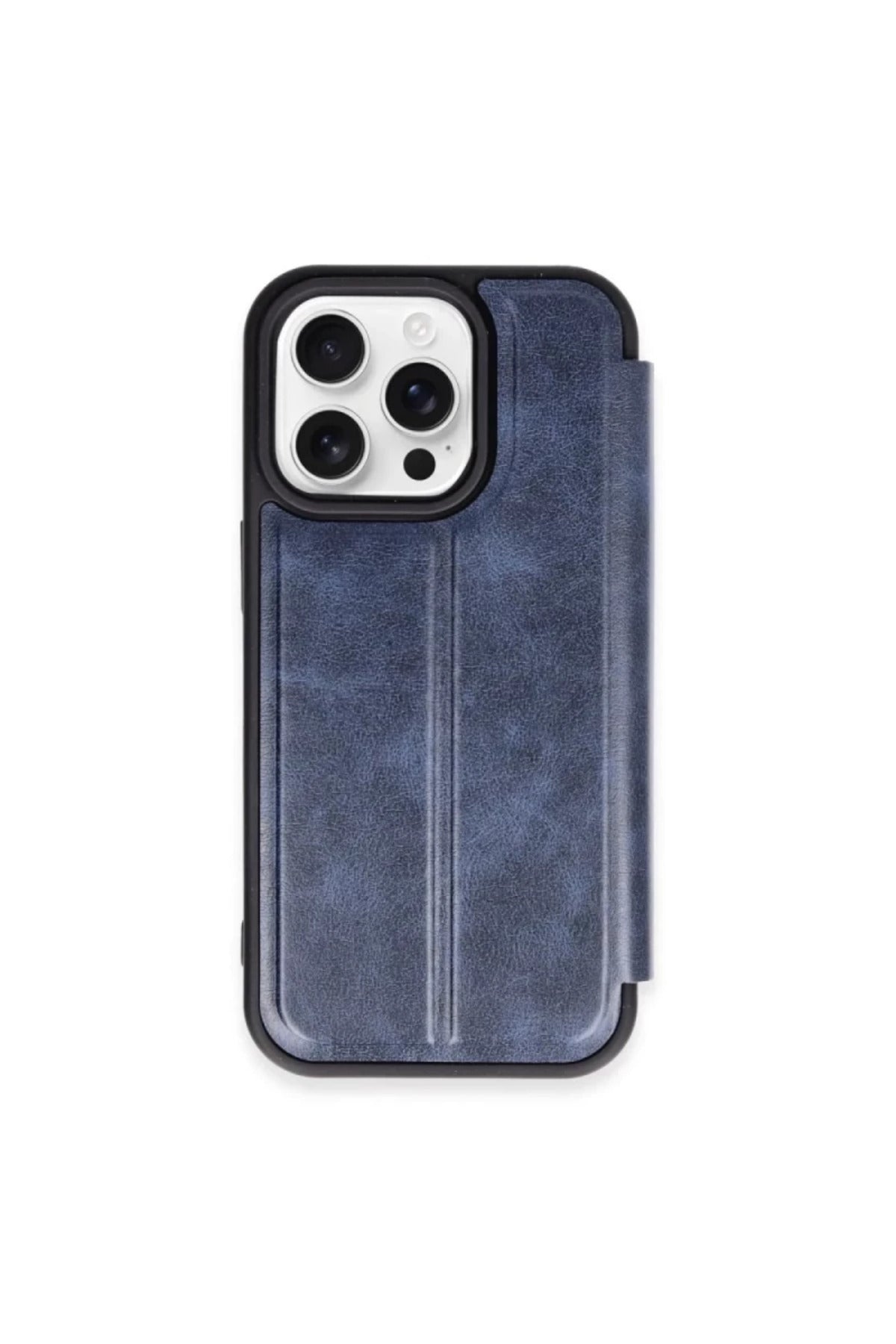 Apple iPhone 15 Pro Max Uyumlu Kılıf Flip Cover - Lacivert