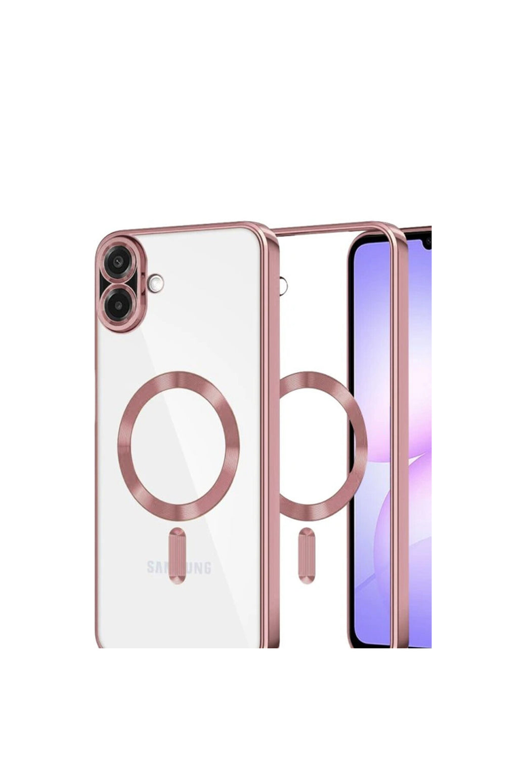 Samsung Galaxy A07 4G Uyumlu Kross Magneticsafe Kapak - Rose