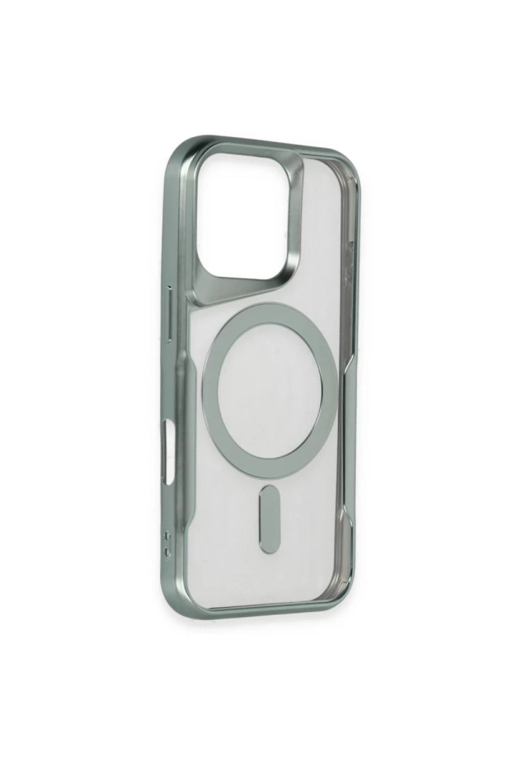 Apple iPhone 16 Uyumlu Kılıf Boyi Magsafe Silikon Kapak - Gümüş