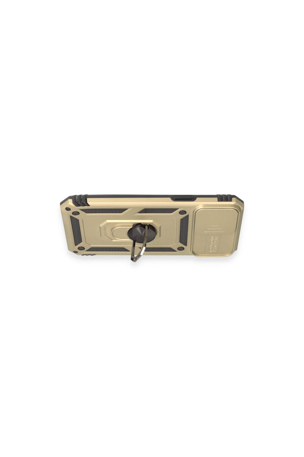 Apple iPhone 12 Pro Max Uyumlu Kılıf Pars Lens Yüzüklü Silikon - Gold