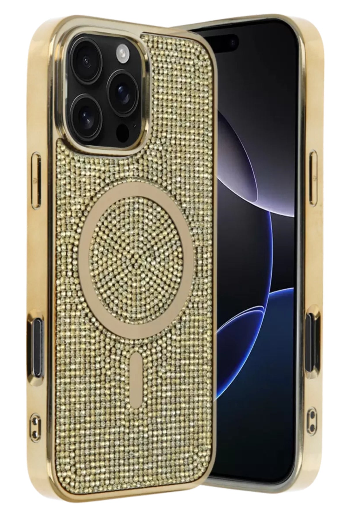 Joko Apple iPhone 16 Pro Max Uyumlu Helen Magsafe Kapak - Gold