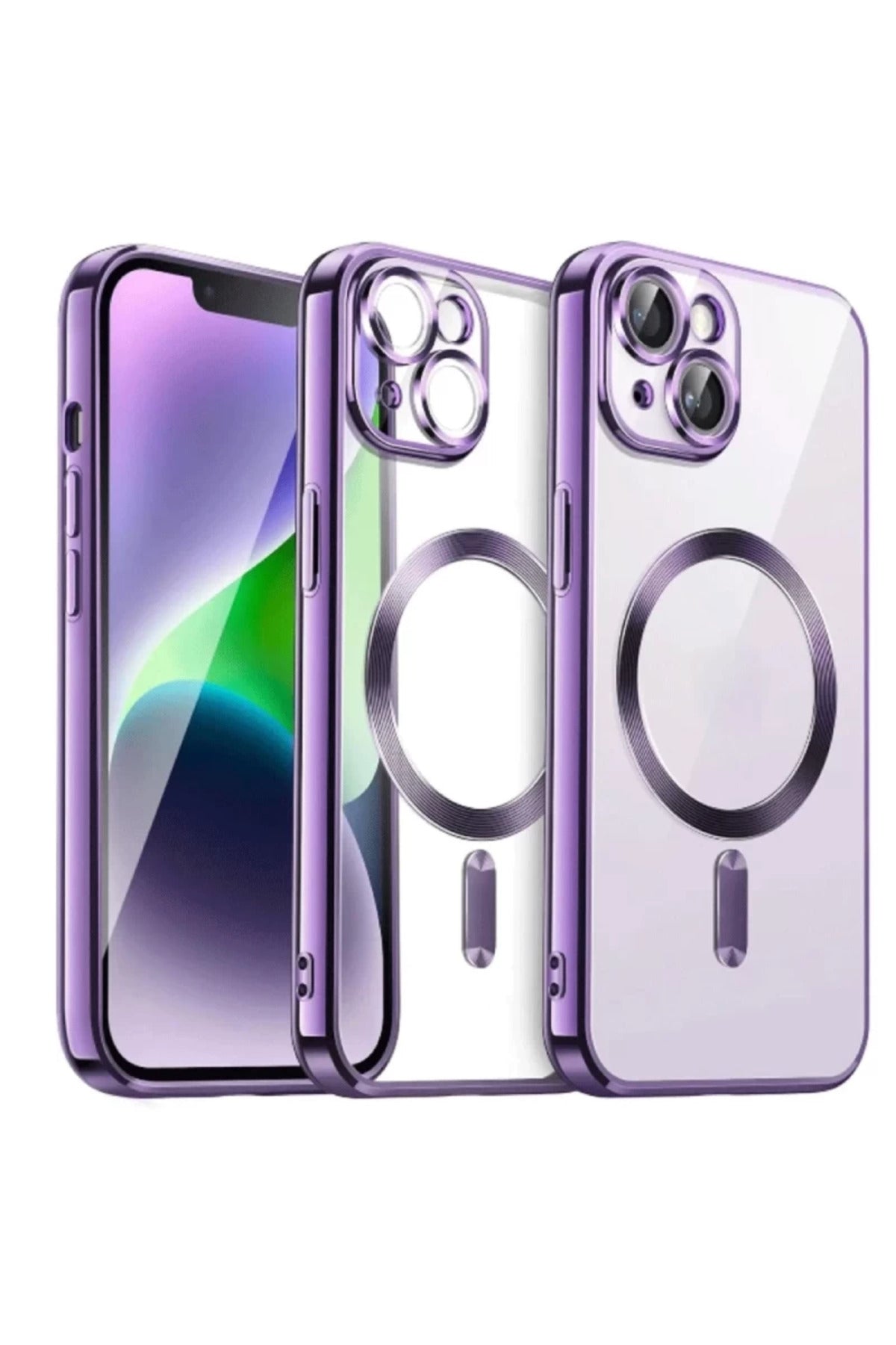 Apple iPhone 13 Uyumlu Kılıf Kross Magneticsafe Kapak - Mor