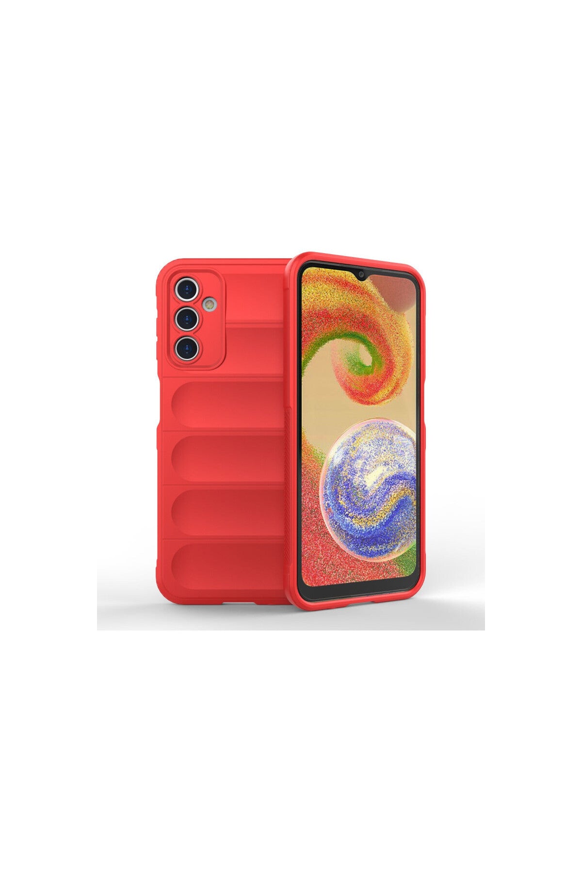 Samsung Galaxy A14 4G Uyumlu Kılıf Optimum Silikon - Kırmızı