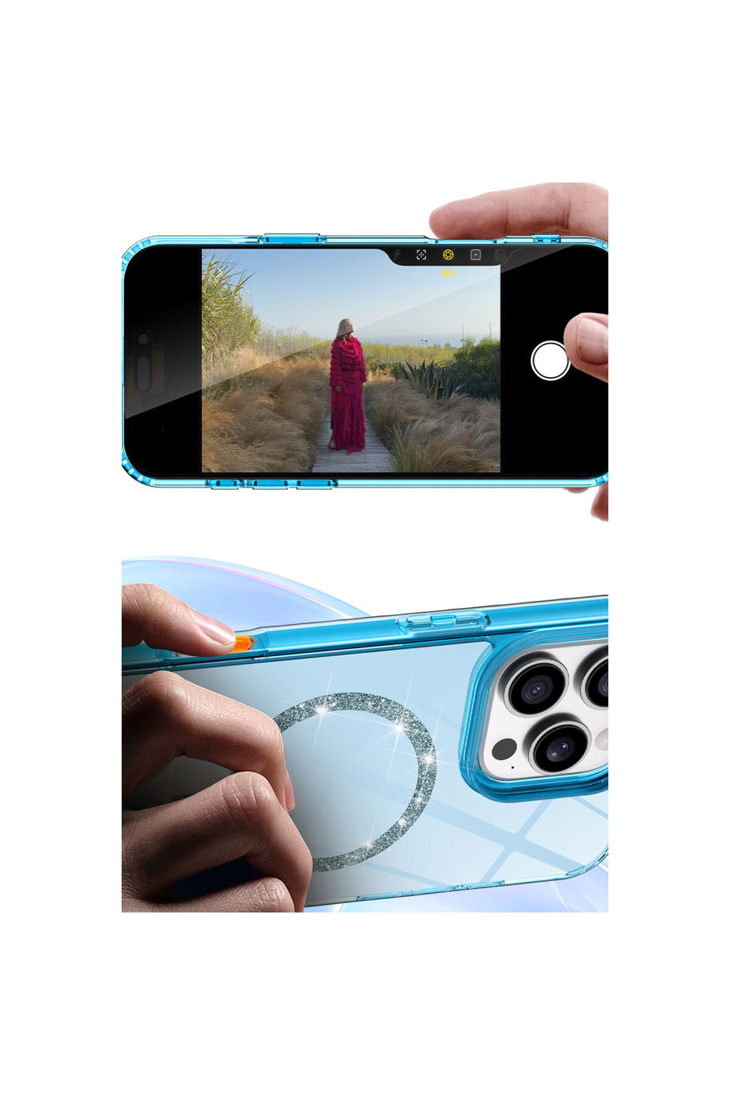 Apple iPhone 16 Plus Uyumlu Live Diamond Magsafe Kapak - Yeşil