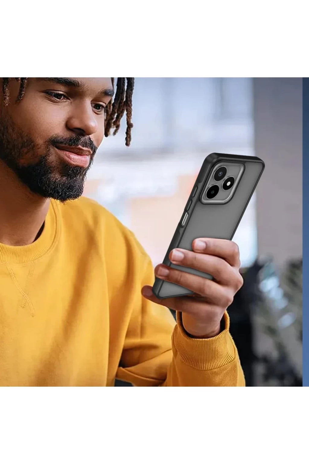 Realme C53 Uyumlu Kılıf Elegant Kapak - Açık Mavi