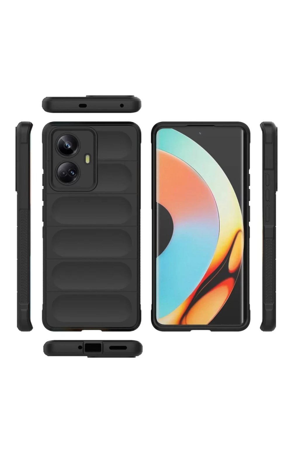 Realme 10 Pro 5G Uyumlu Kılıf Optimum Silikon - Sky Blue