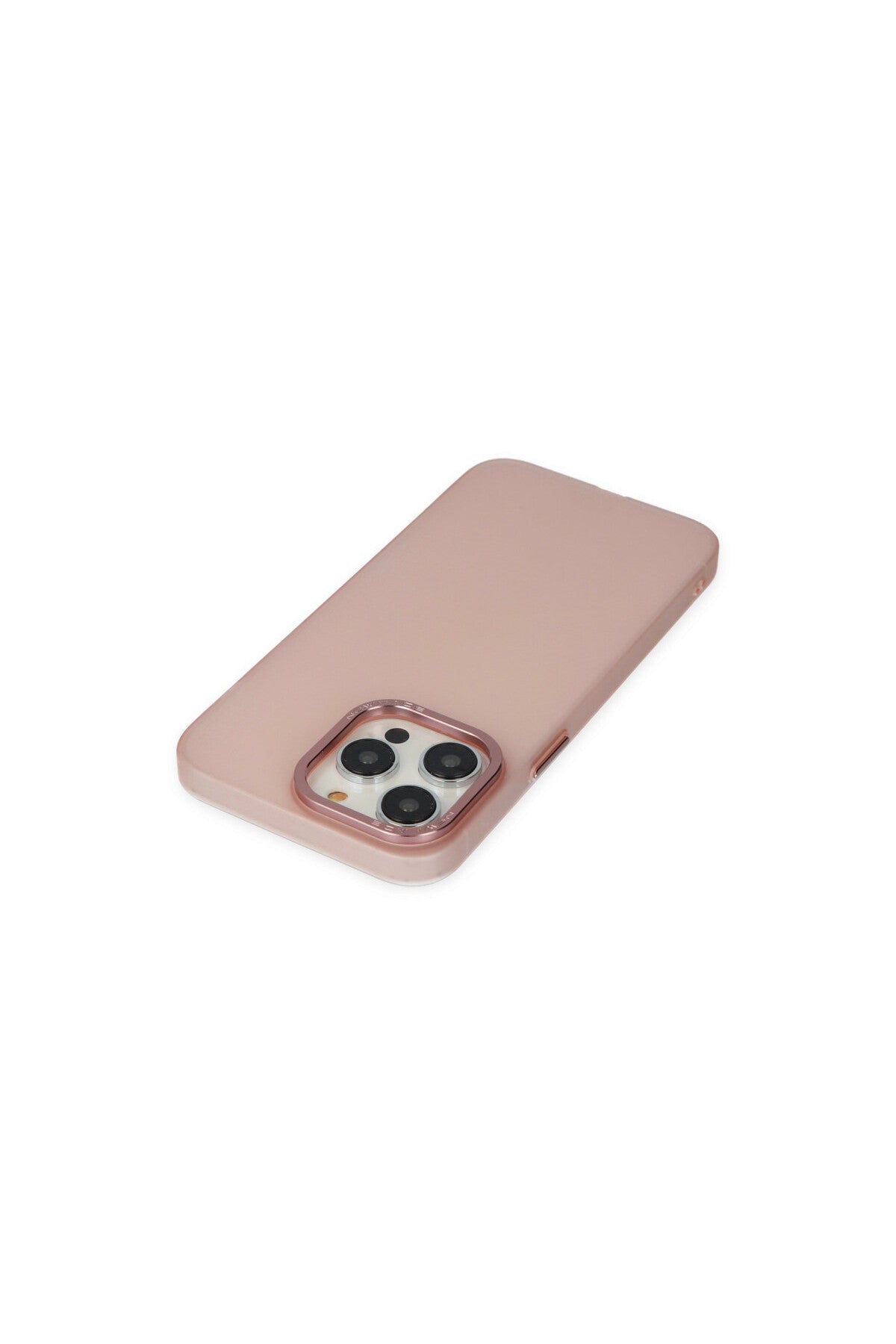 Apple iPhone 13 Pro Max Uyumlu Kılıf Modos Metal Kapak - Pembe
