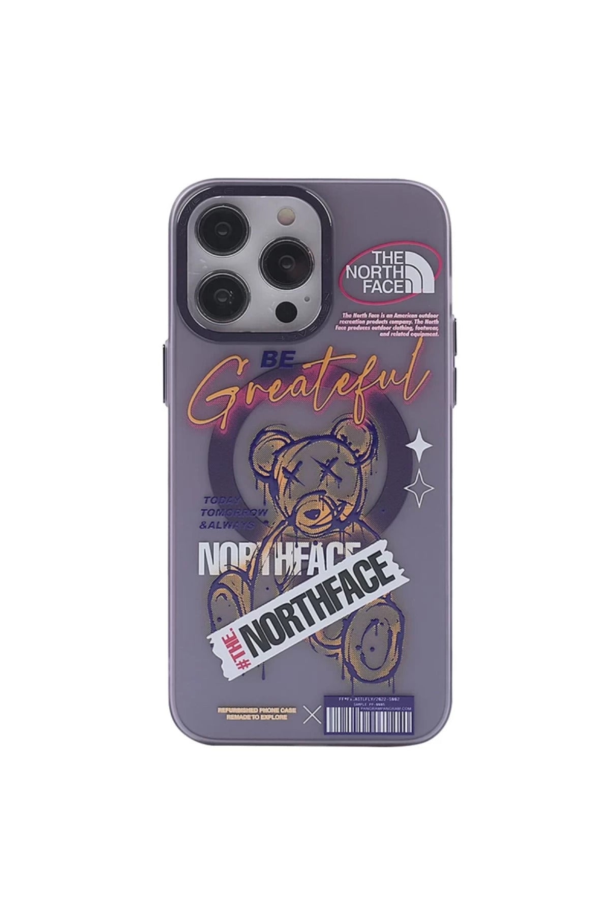 Apple iPhone 14 Pro Uyumlu Kılıf Apollo Magneticsafe Desenli Kapak - Apollo Mor - 2