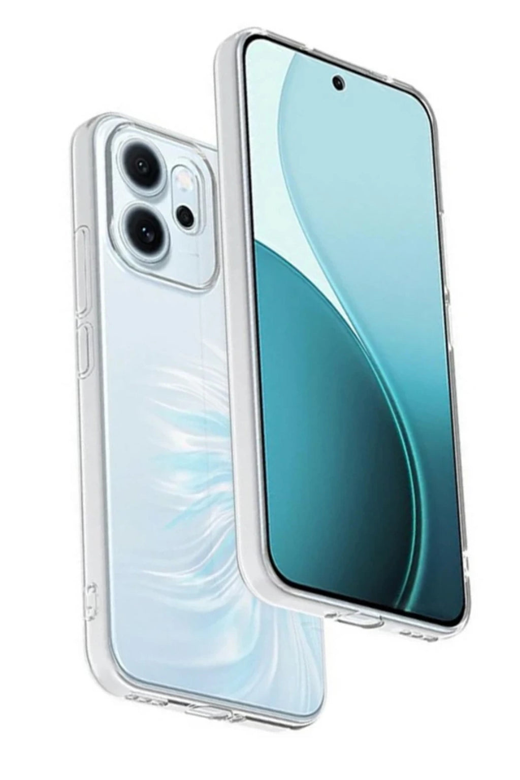 Oppo Reno 14F Uyumlu Kılıf Lüx Şeffaf Silikon