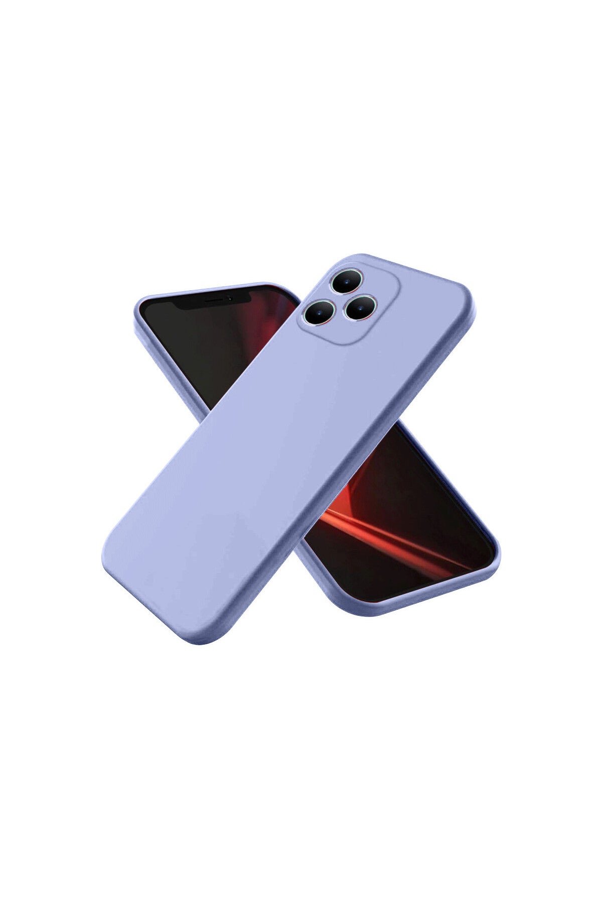 Realme Note 50 4G Uyumlu Kılıf First Silikon - Lila
