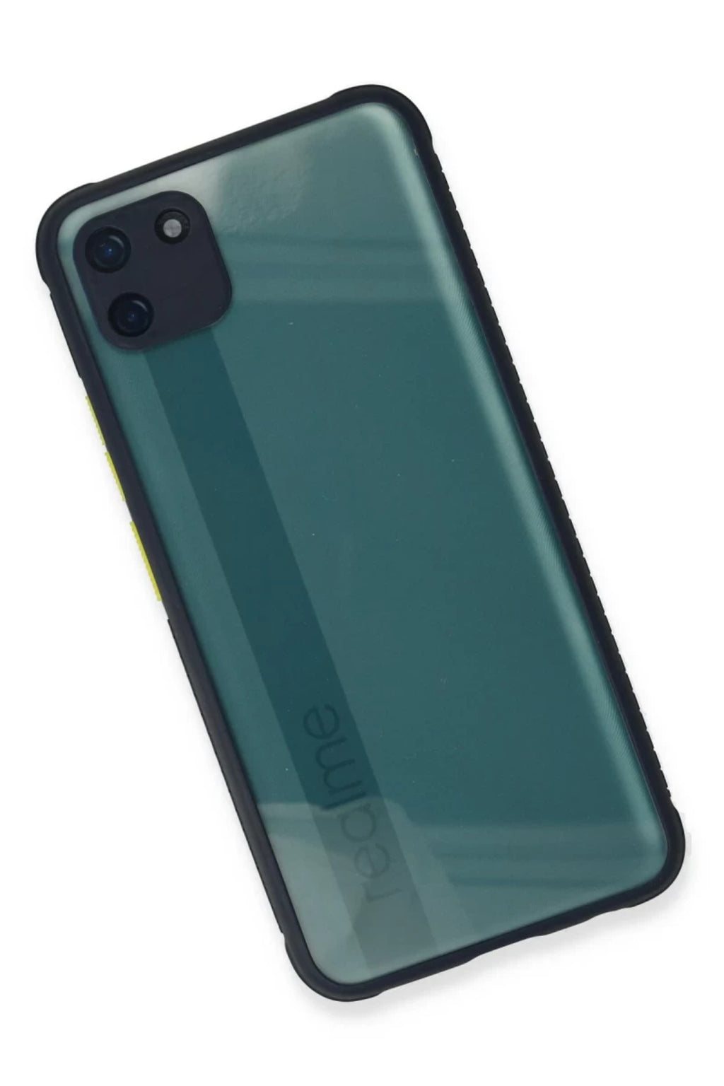 Realme C11 Uyumlu Kılıf Miami Şeffaf Silikon - Lacivert