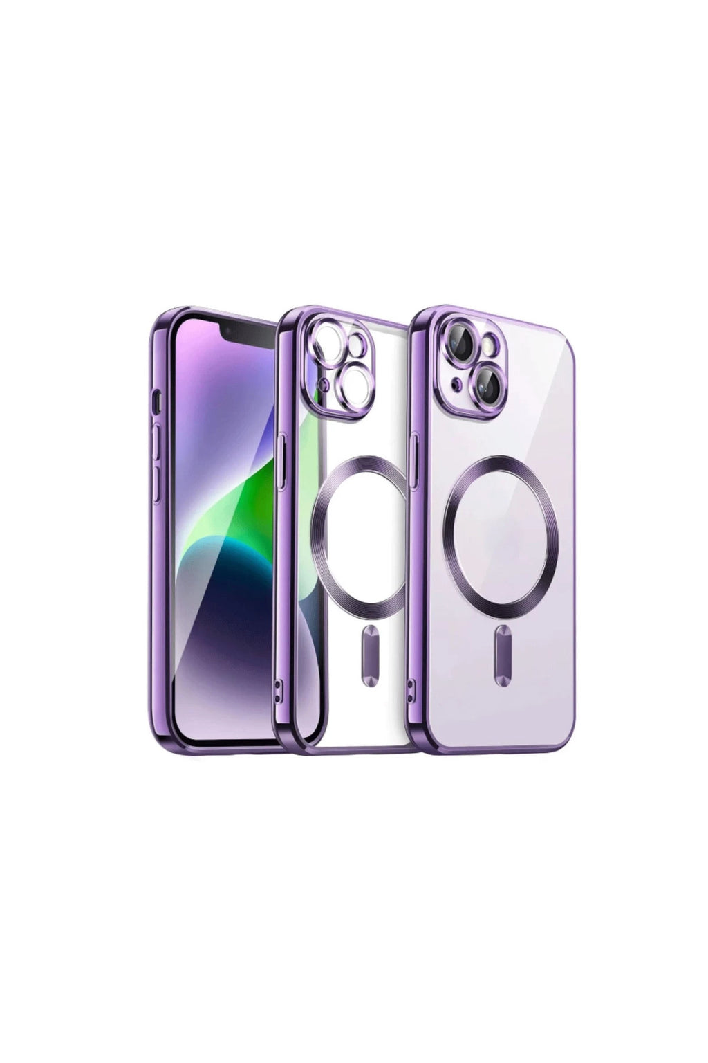 Apple iPhone 13 Uyumlu Kılıf Kross Magneticsafe Kapak - Mor
