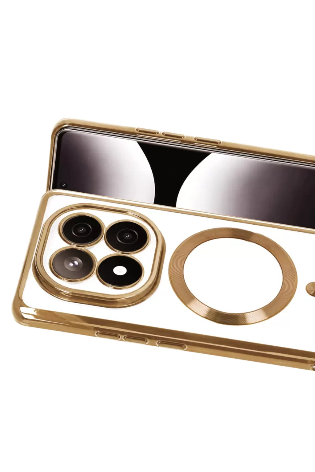 Xiaomi Redmi Note 15 Pro Plus 5G Uyumlu Kross Magneticsafe Kapak - Gold