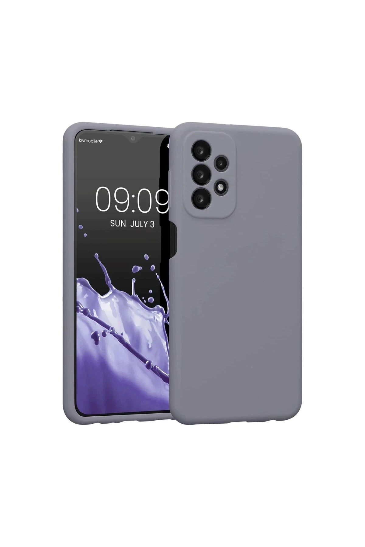 Samsung Galaxy A23 4G Uyumlu Kılıf First Silikon - Gri