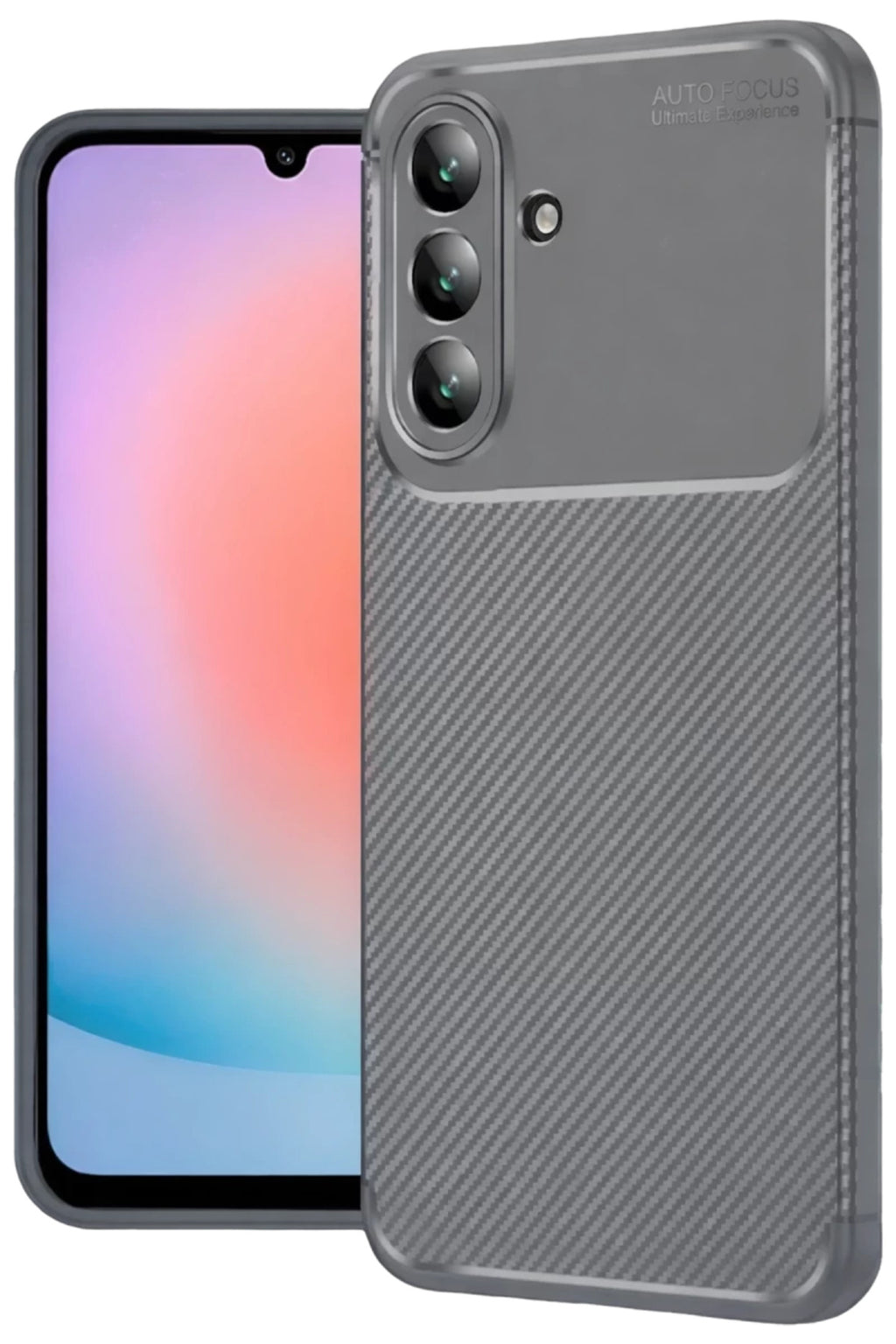 Samsung Galaxy A57 5G Uyumlu Auto Focus Karbon Kapak - Gri