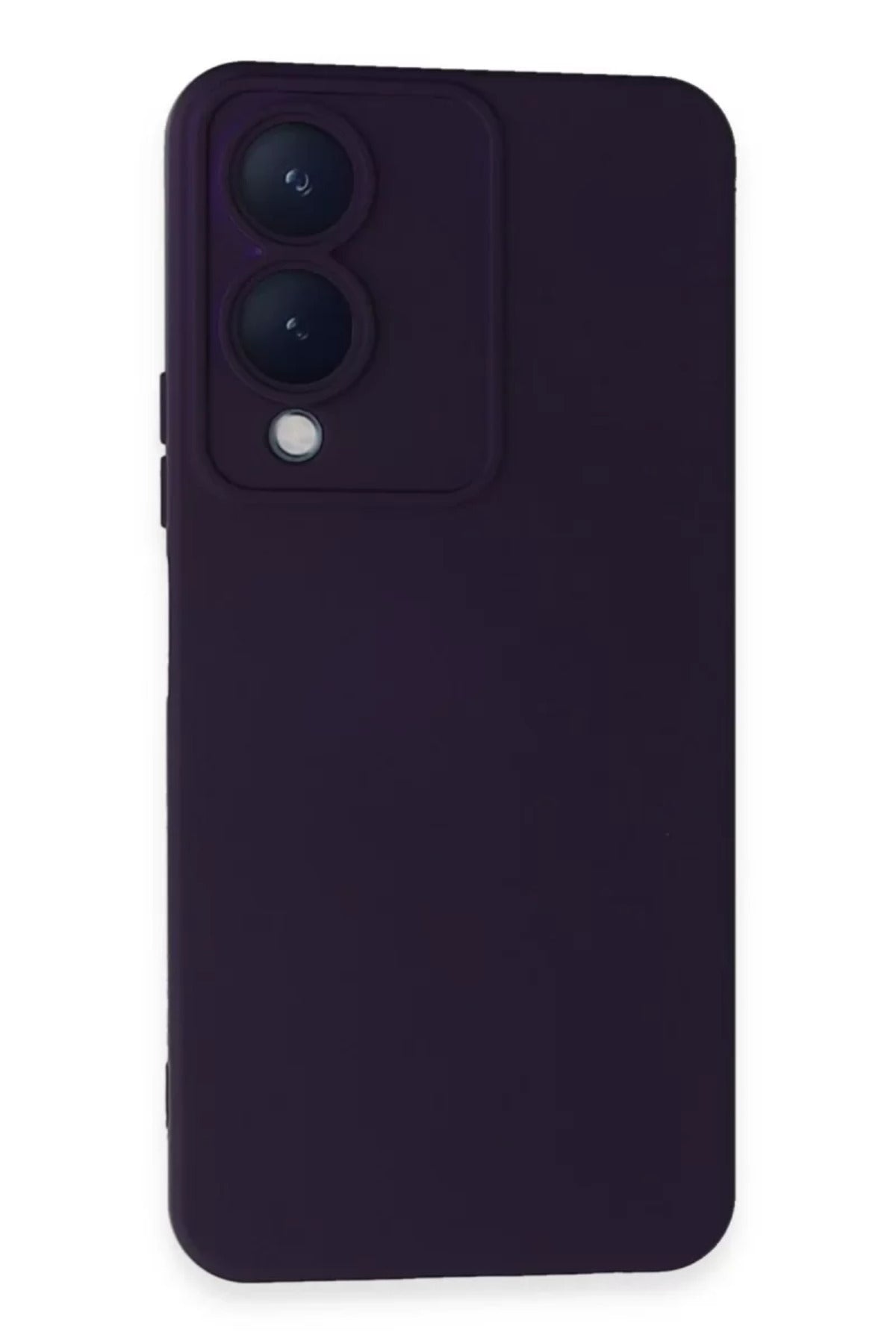 Vivo Y17S Uyumlu Kılıf Nano içi Kadife Silikon - Mor