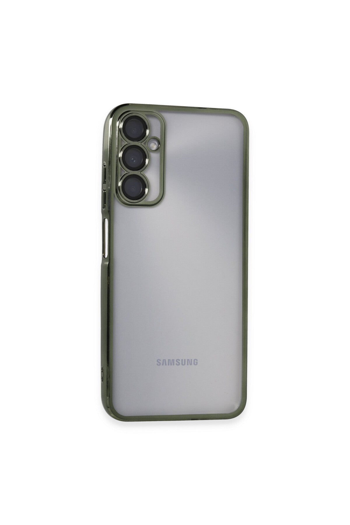 Samsung Galaxy A05S Uyumlu Kılıf Lensli Silikon - Yeşil