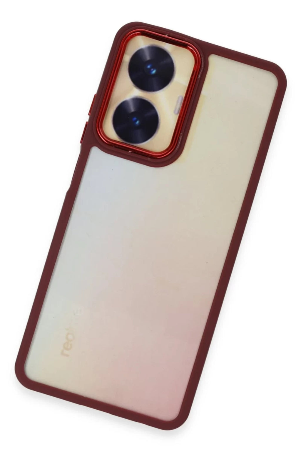 Realme C55 Uyumlu Kılıf Dora Kapak - Kırmızı