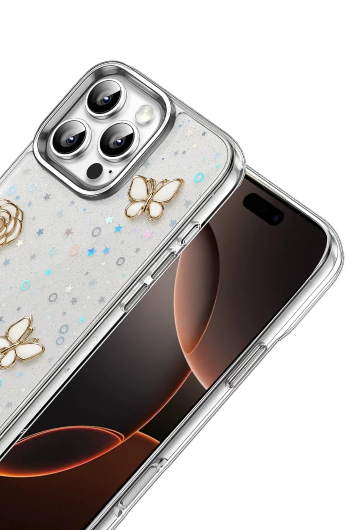 Samsung Galaxy A06 Uyumlu Fiyonk Desenli Kapak - Desen 2