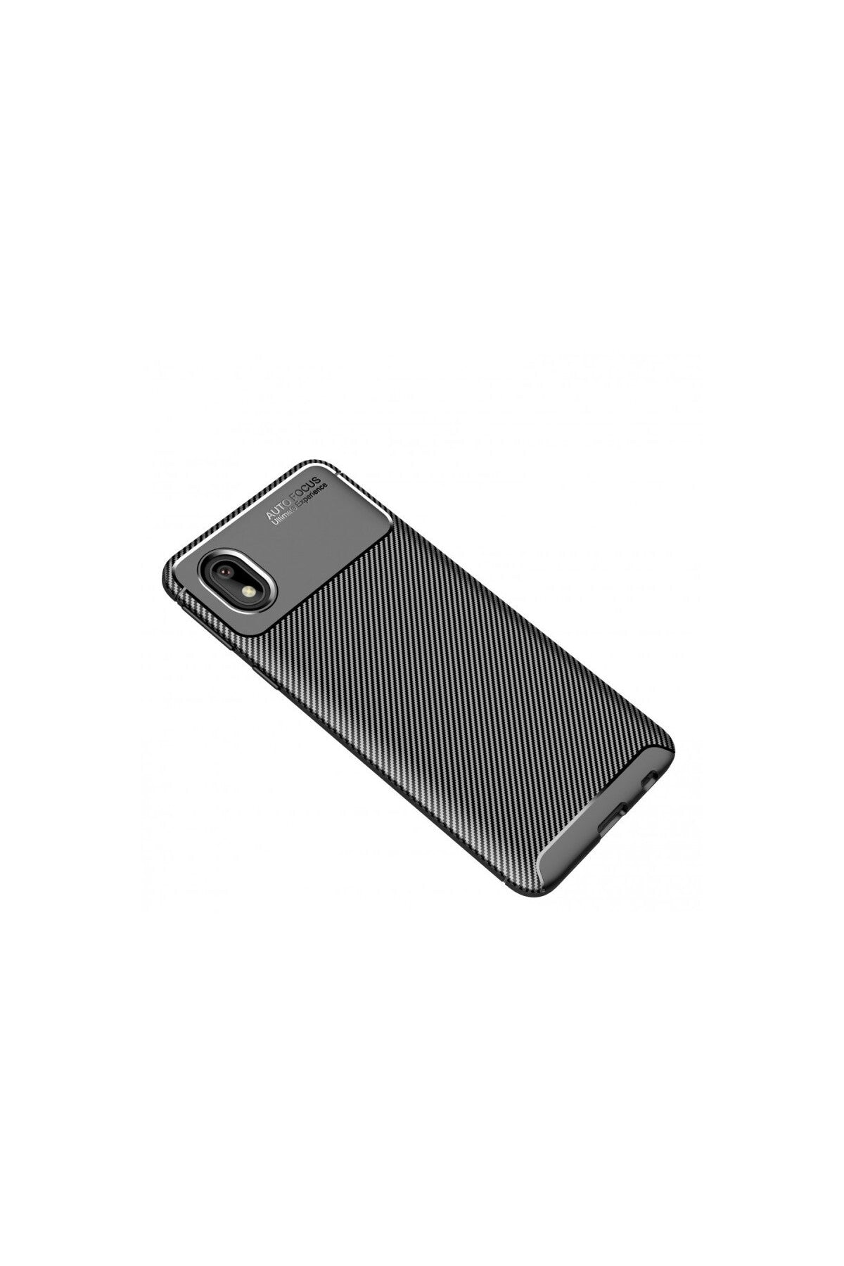 Samsung Galaxy A01 Core Uyumlu Kılıf Auto Focus Karbon Kapak - Siyah