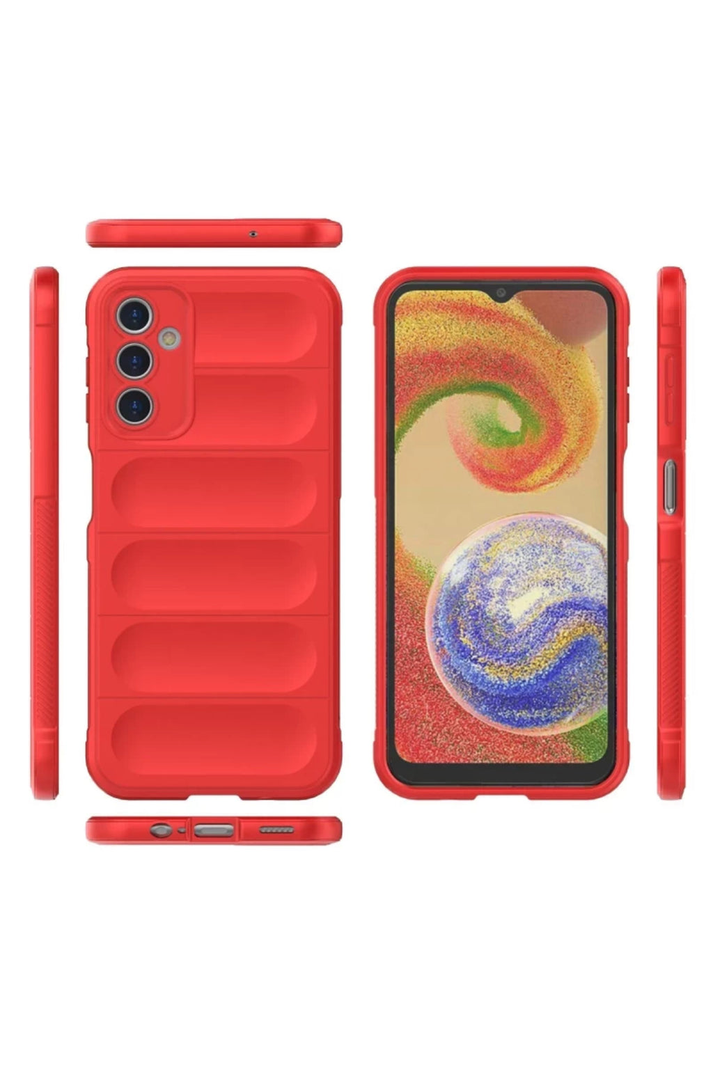 Samsung Galaxy A14 4G Uyumlu Kılıf Optimum Silikon - Kırmızı