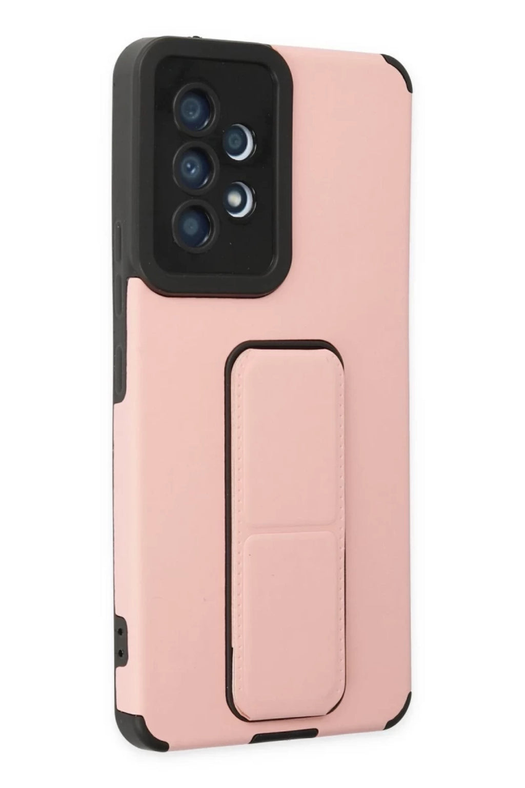 Samsung Galaxy A53 5G Uyumlu Kılıf Mega Standlı Silikon - Pudra