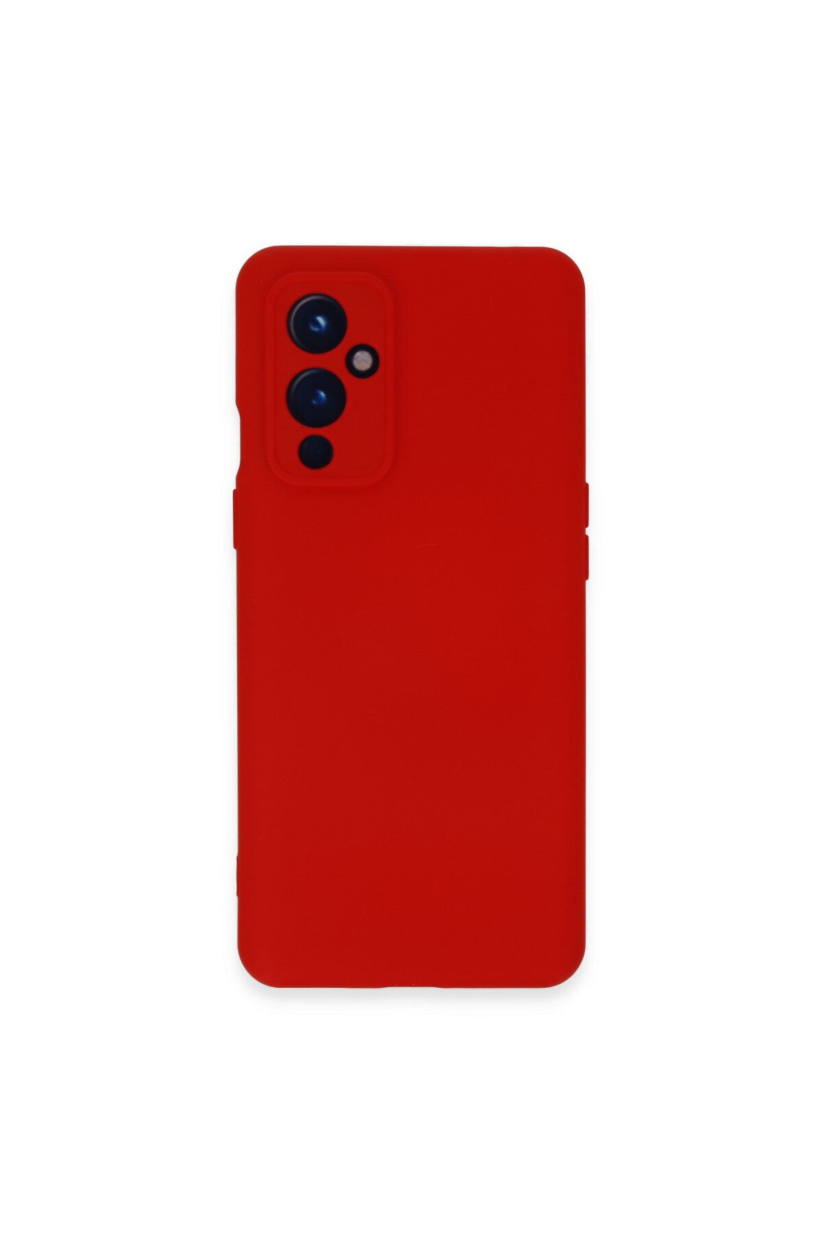 One Plus 9 Kılıf Nano içi Kadife Silikon - Kırmızı
