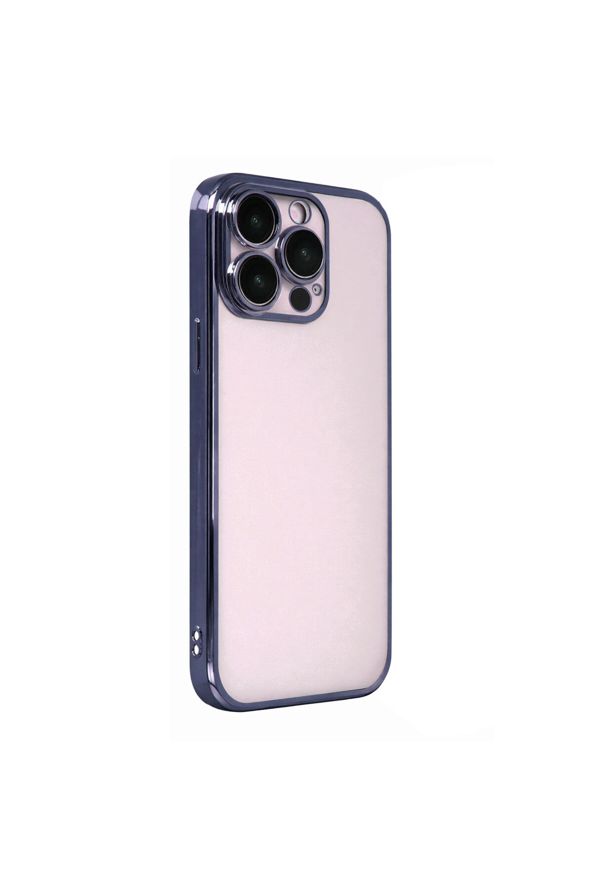 Apple iPhone 15 Pro Max Uyumlu Lensli Silikon - Lacivert