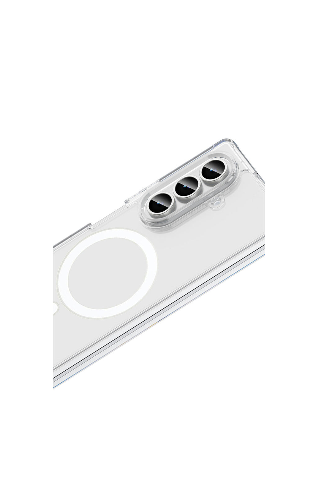 Samsung Galaxy Z Fold 7 Kılıf Magneticsafe Şeffaf Silikon - Şeffaf
