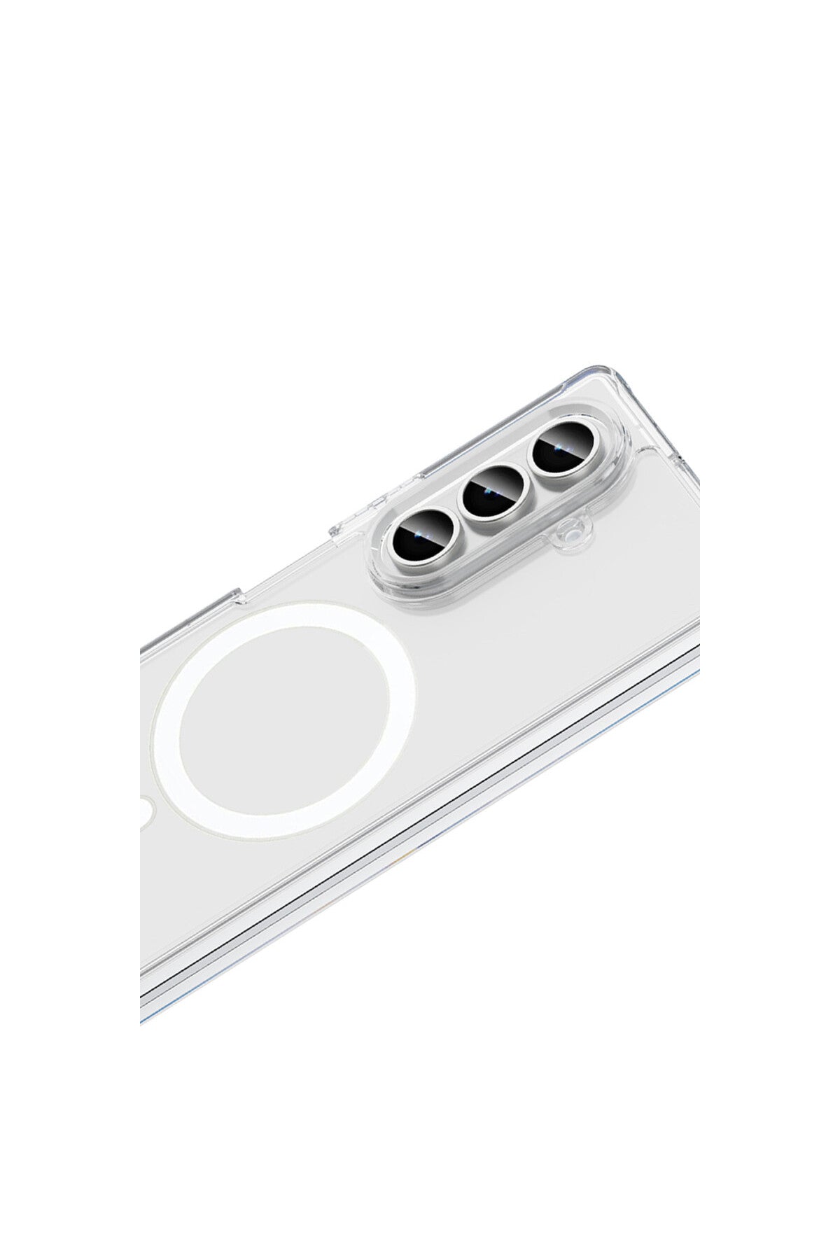 Samsung Galaxy Z Fold 7 Kılıf Magneticsafe Şeffaf Silikon - Şeffaf