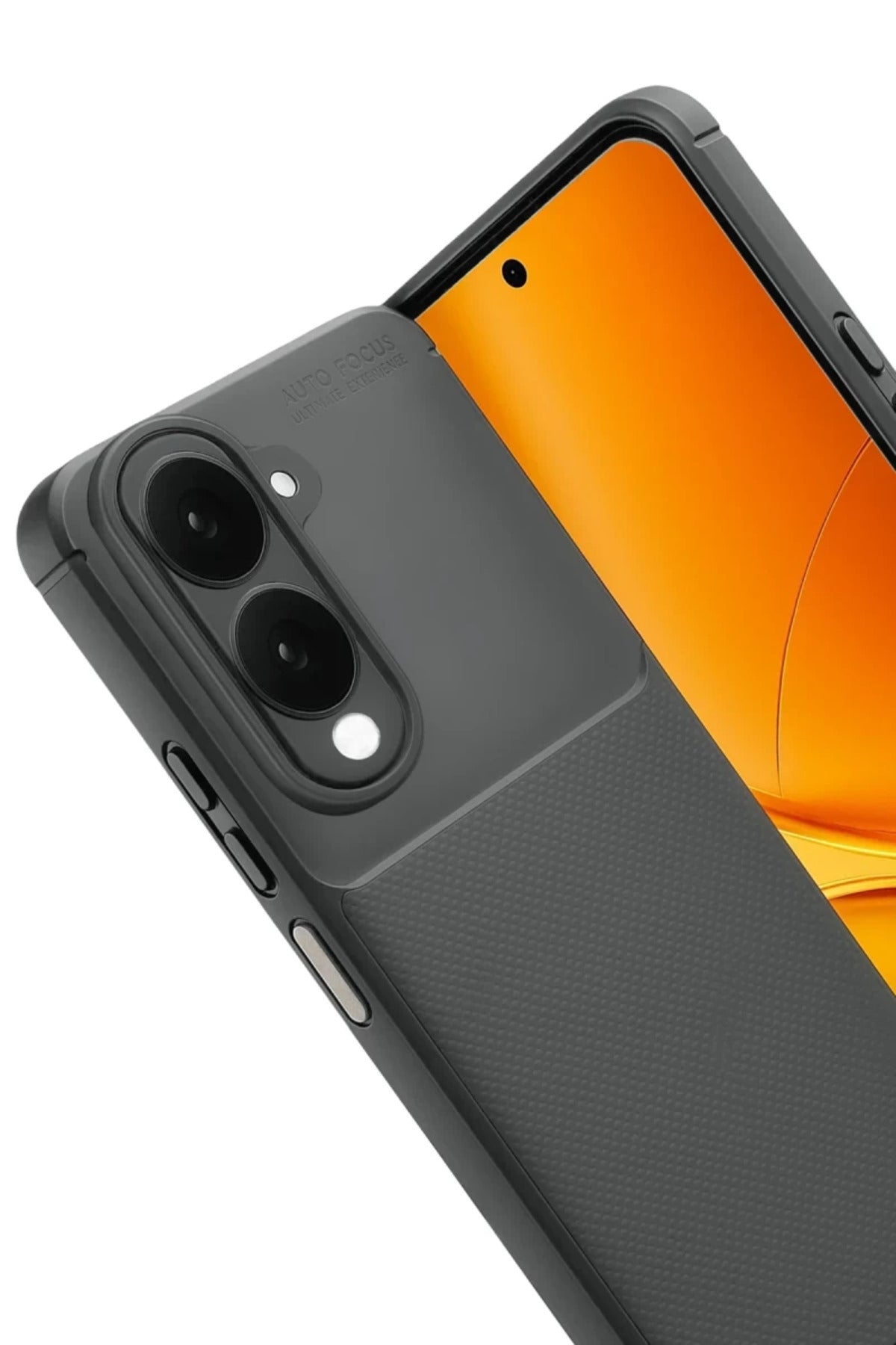 Vivo Y29S Uyumlu Auto Focus Karbon Kapak - Gri