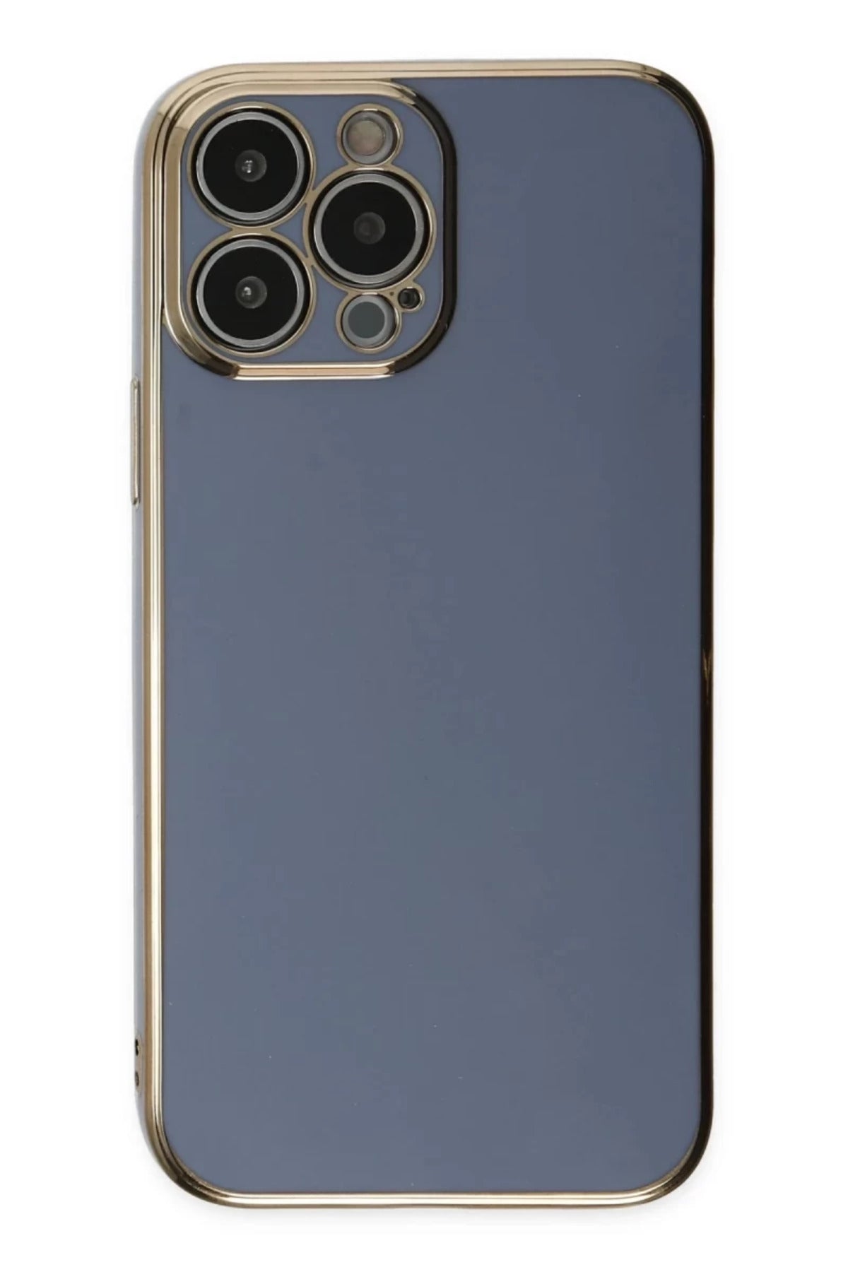 Apple iPhone 14 Pro Max Uyumlu Kılıf Volet Silikon - Mavi