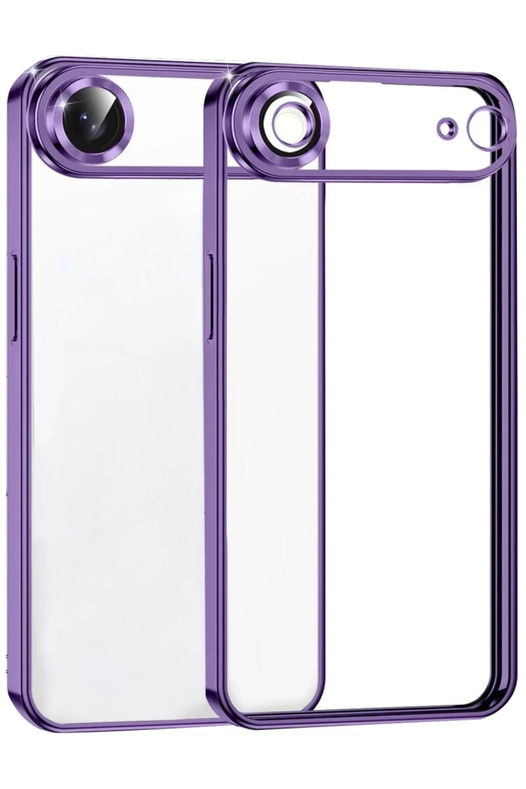 Apple iPhone 17 Air Uyumlu Lensli Silikon - Mor
