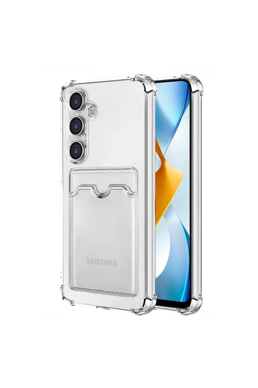 Samsung Galaxy S24 Uyumlu Kılıf Kart Şeffaf Silikon - Şeffaf