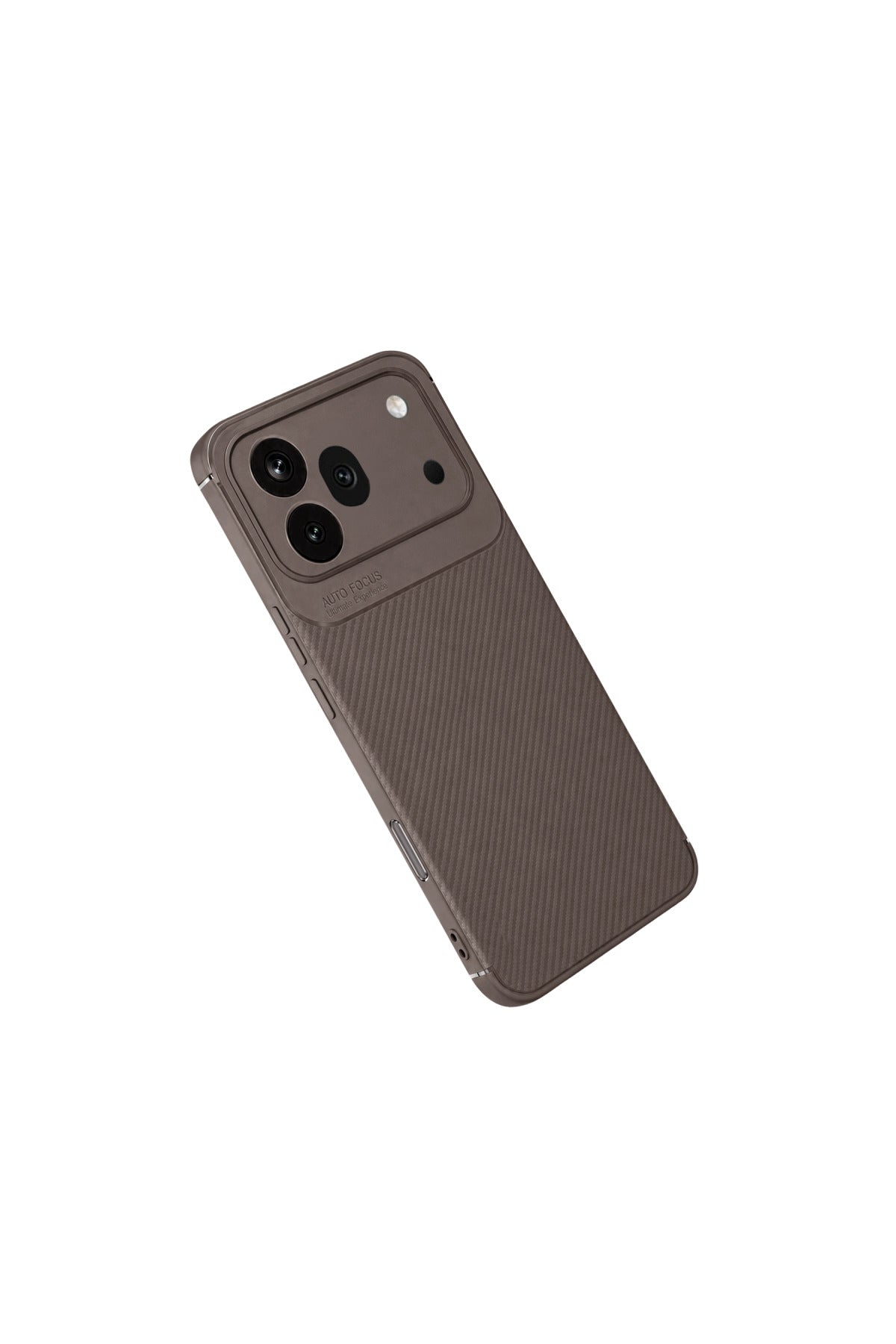 Huawei Honor 600 Pro Uyumlu Auto Focus Karbon Kapak - Gri