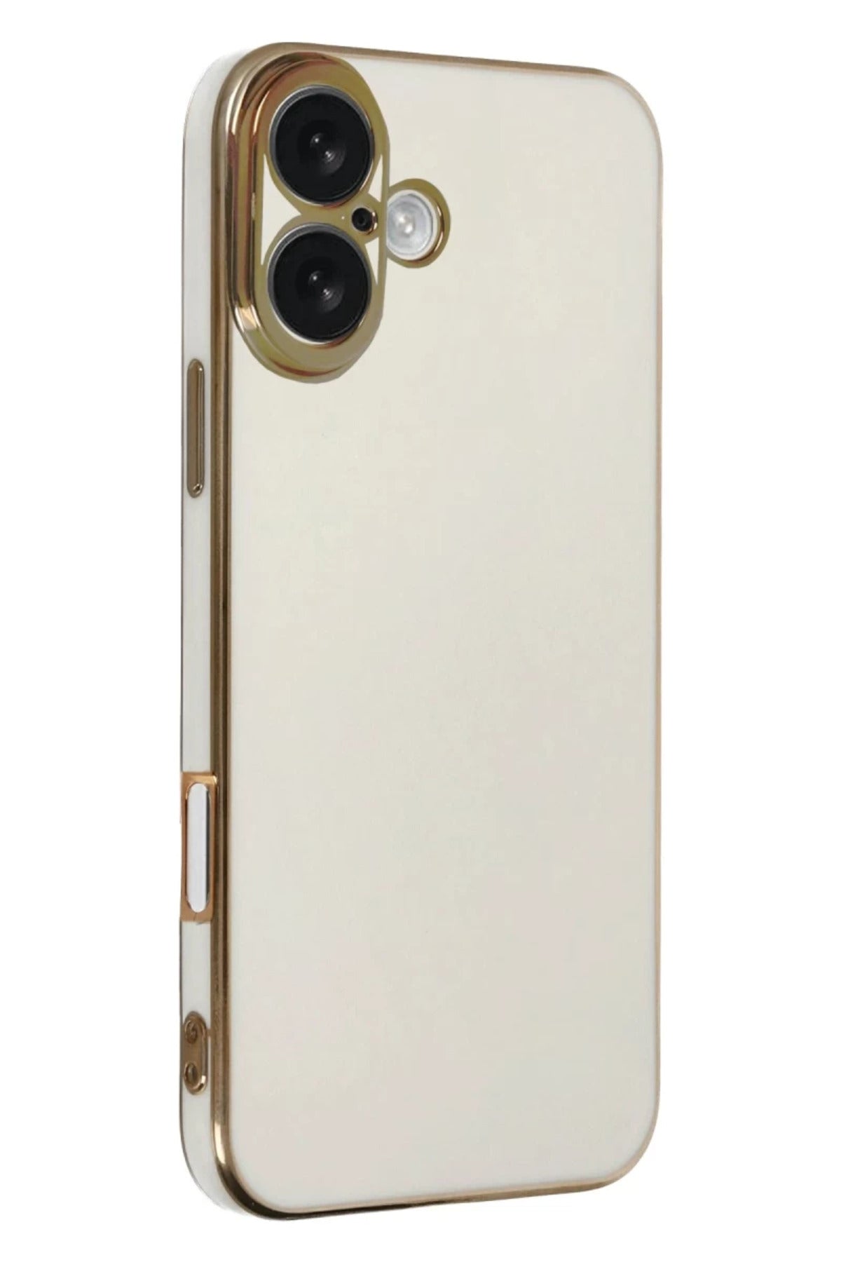 Apple iPhone 16 Uyumlu Kılıf Volet Silikon - Beyaz