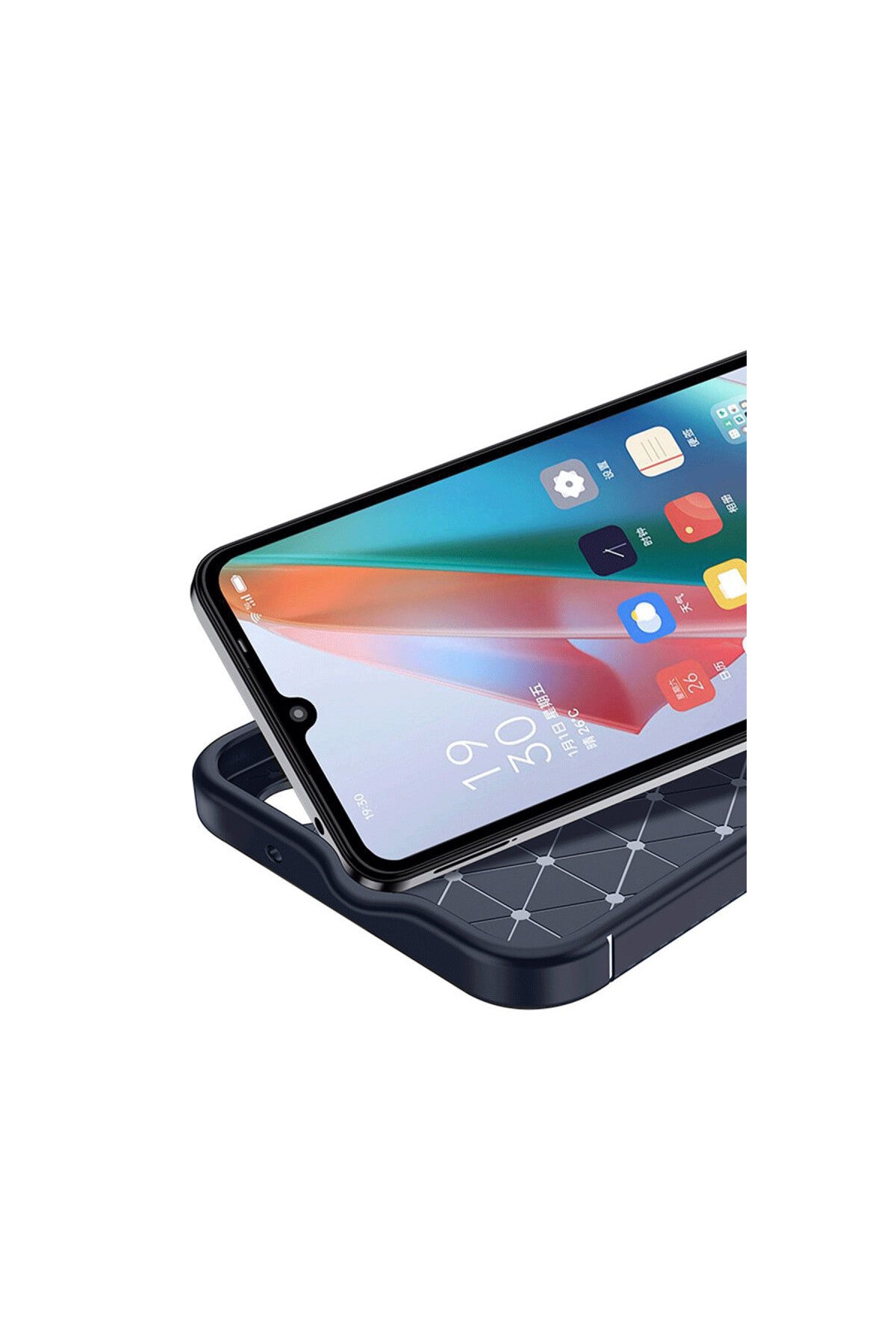 Honor Magic 7 Lite Uyumlu Kılıf Auto Focus Karbon Kapak - Lacivert