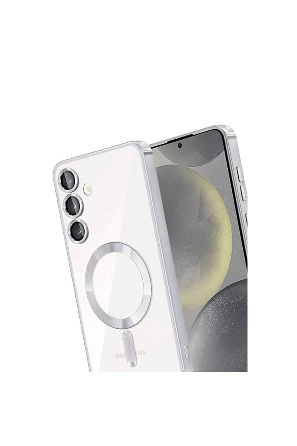 Samsung Galaxy A16 5G Uyumlu Kross Magneticsafe Kapak - Gümüş